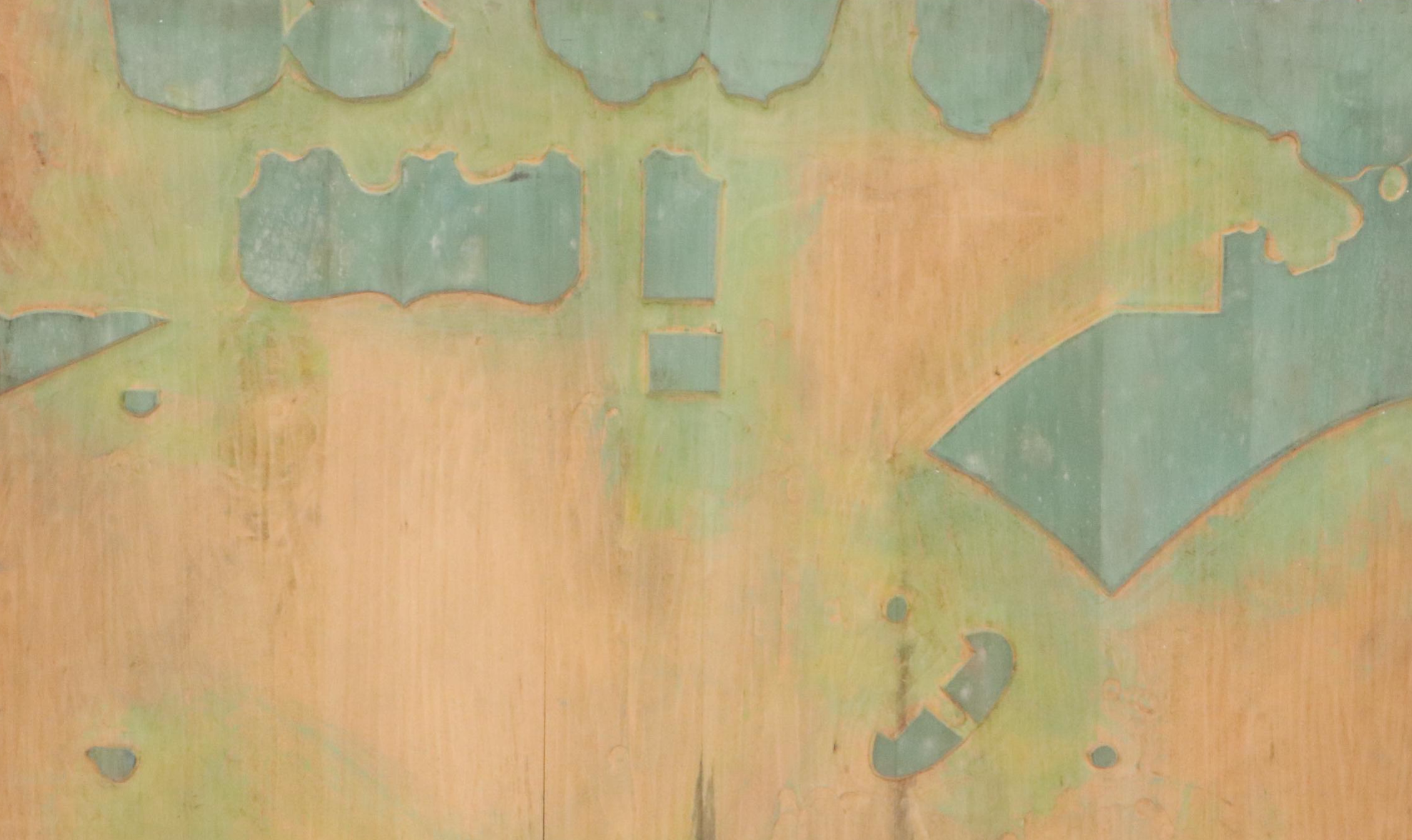 Carved Wood Advertisement/Sign Print Plate, Mid-20th Century