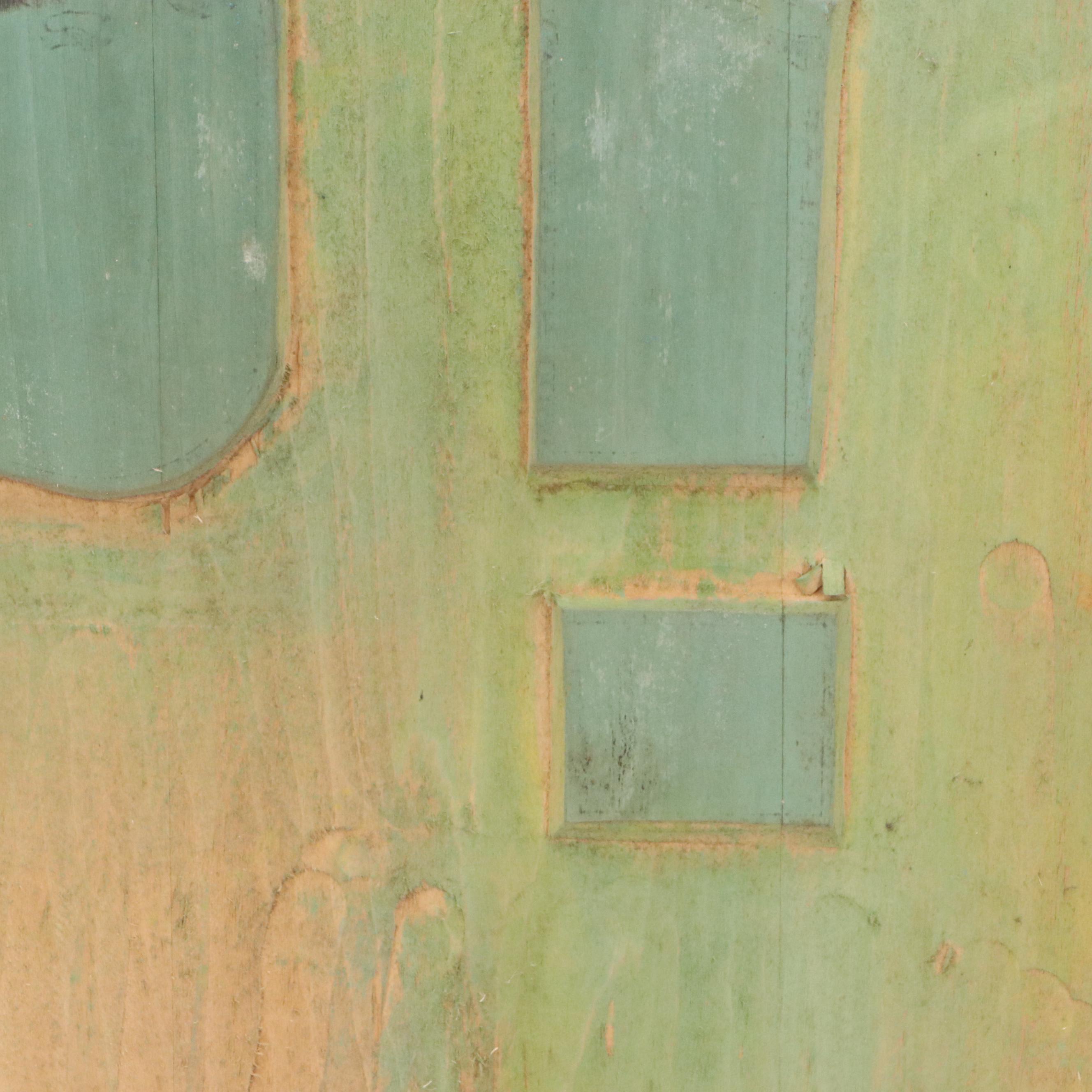 Carved Wood Advertisement/Sign Print Plate, Mid-20th Century