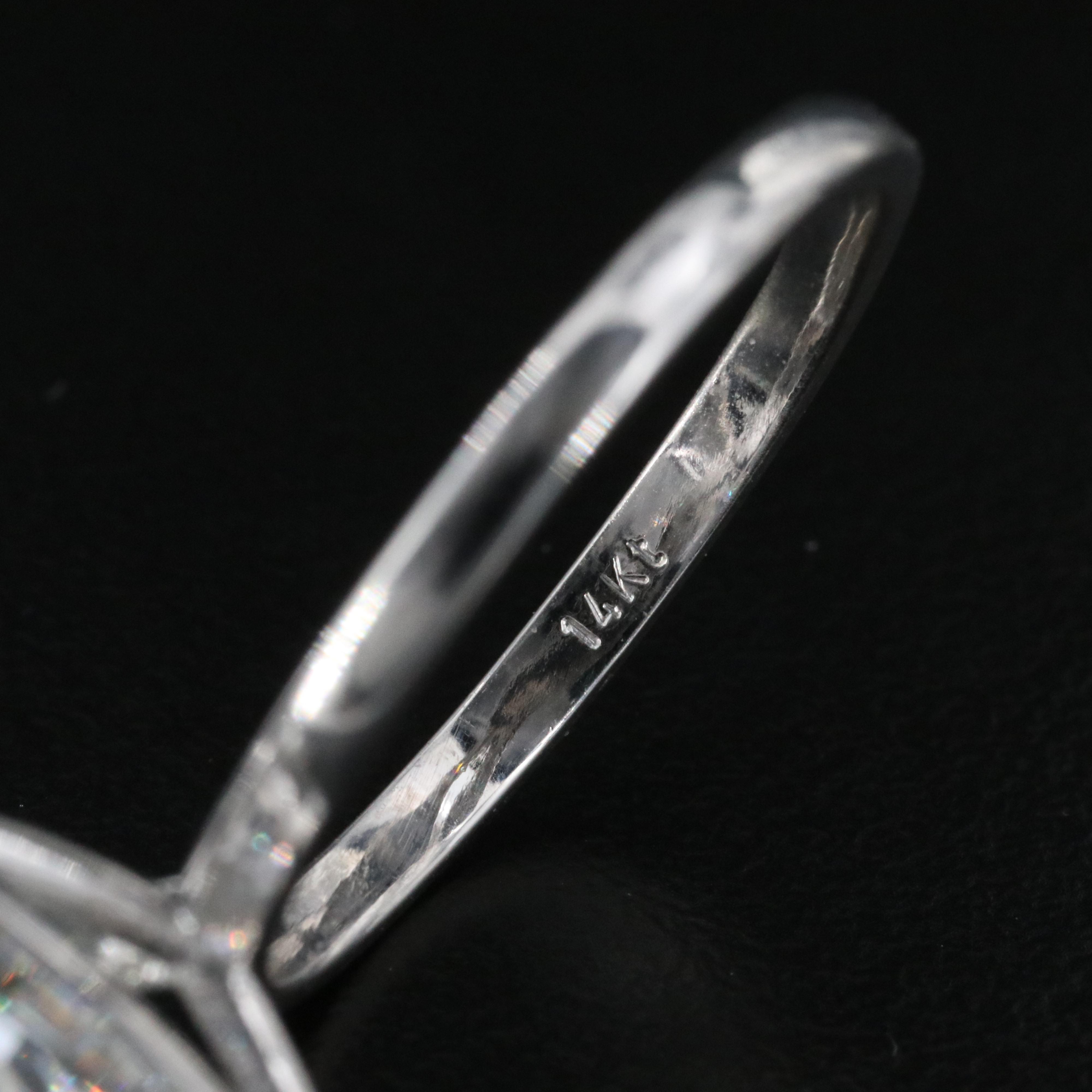 14K 7.61 CT Lab Grown Diamond Solitaire Ring with IGI Report