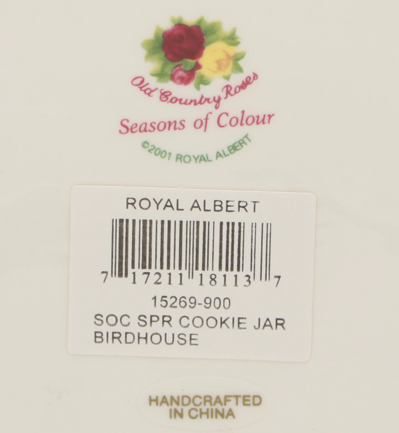 Royal Albert "Seasons of Color" Flower Pot Form Cookie Jar with More Décor