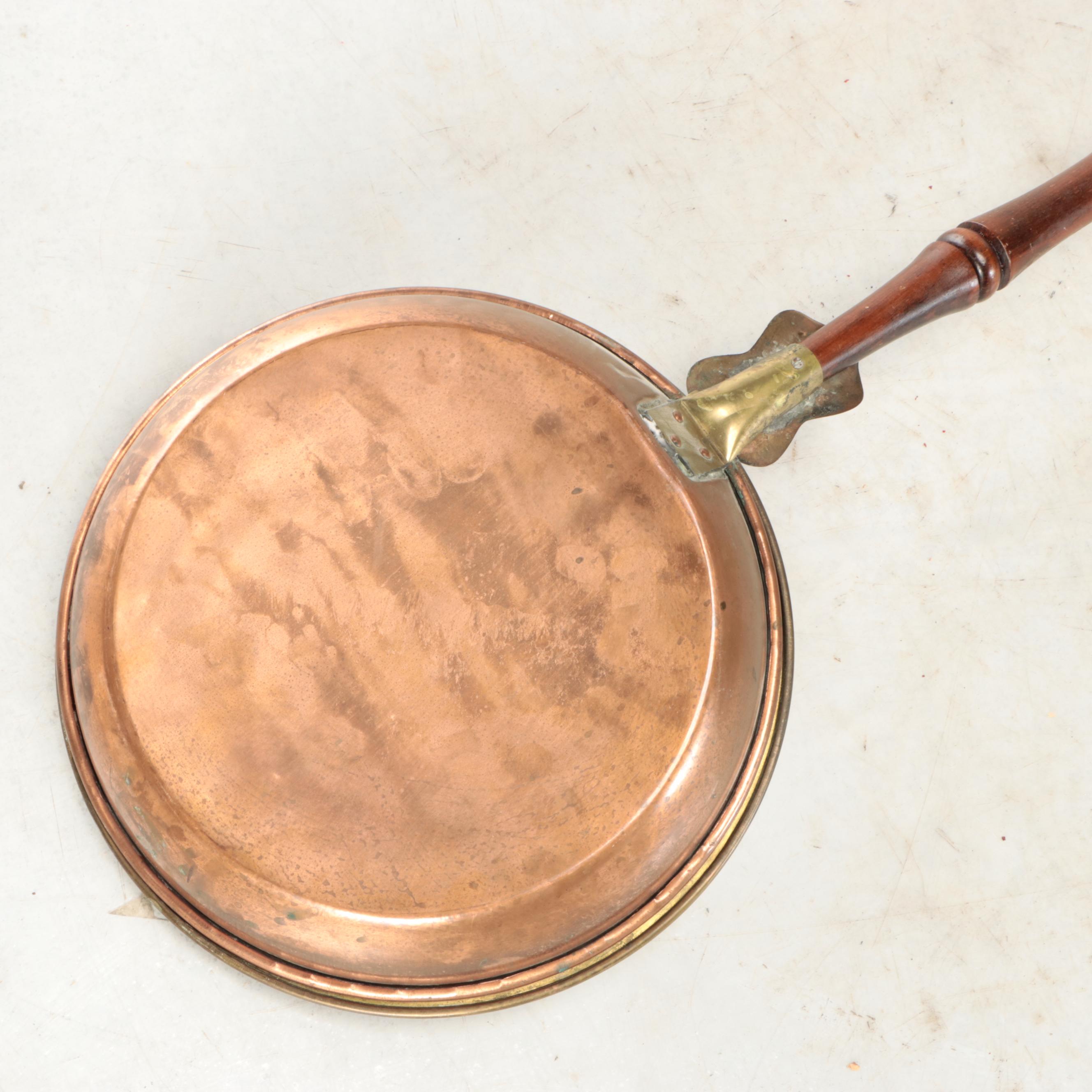 Brass and Copper Bed Warmer