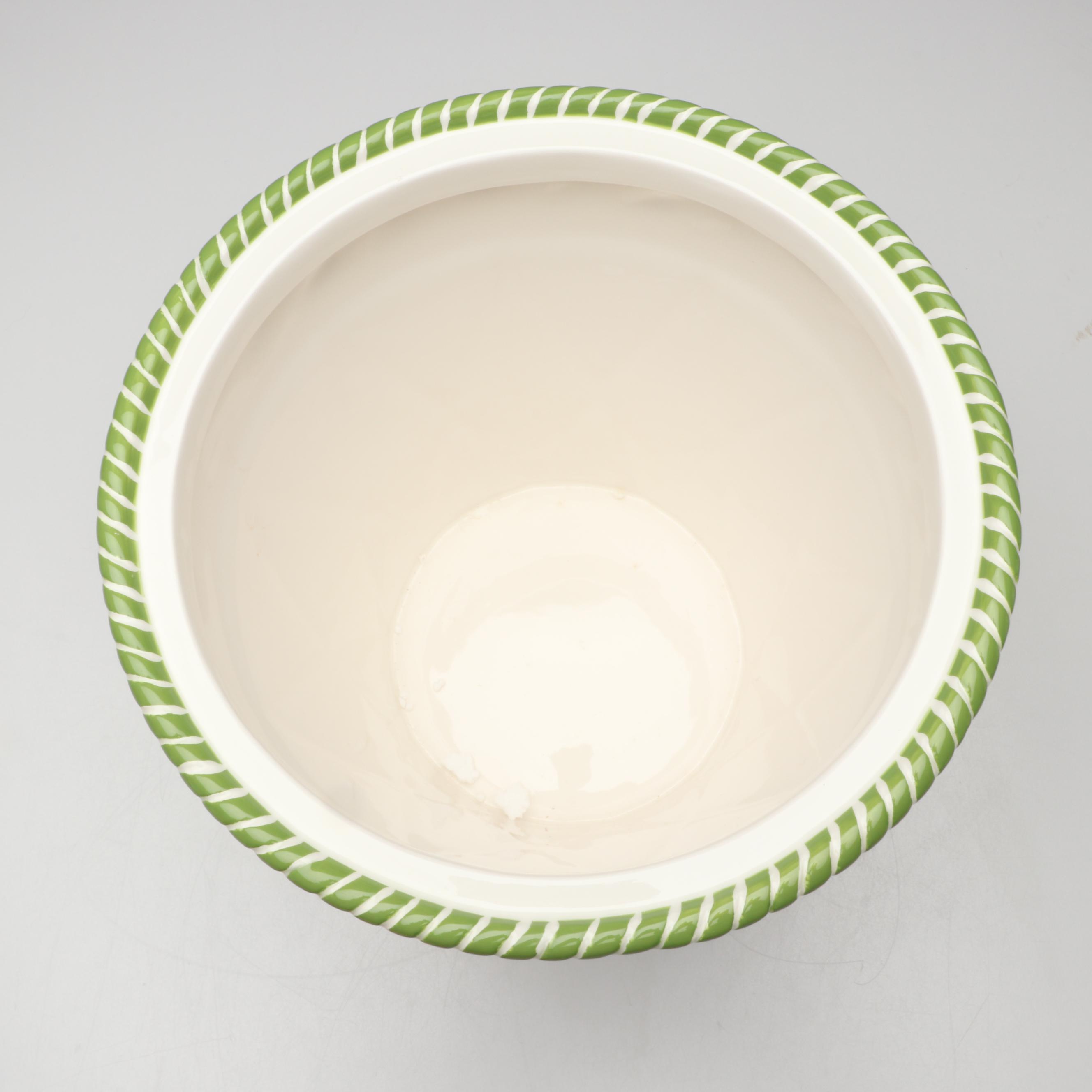 Royal Albert "Seasons of Color" Flower Pot Form Cookie Jar with More Décor