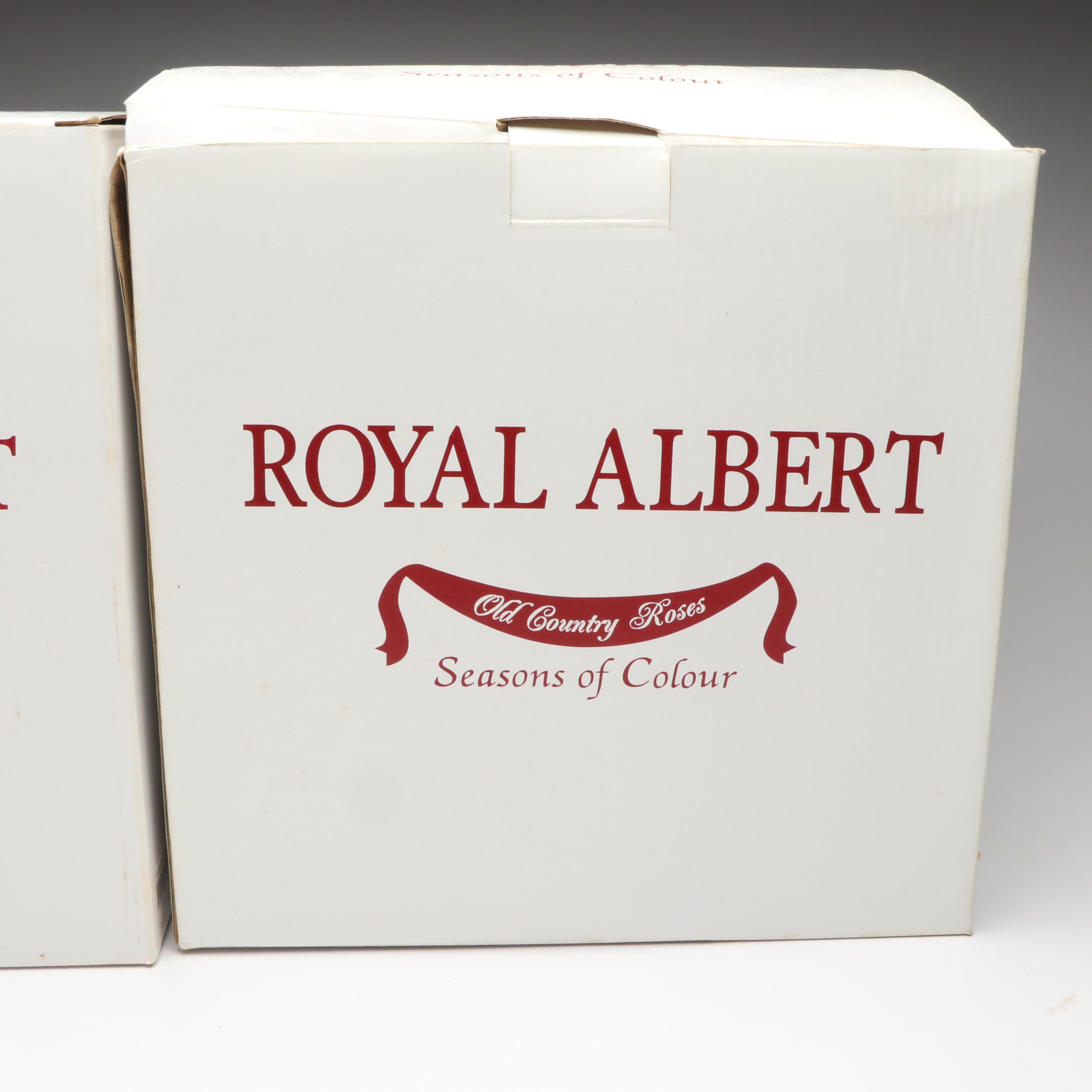 Royal Albert "Seasons of Color" Flower Pot Form Cookie Jar with More Décor