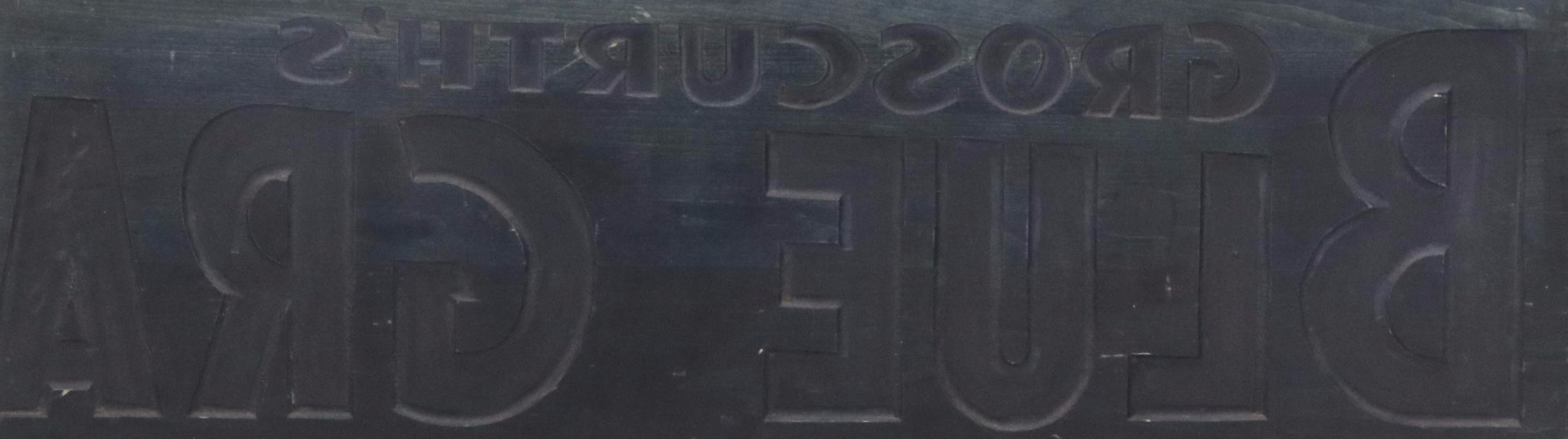 King Reid Shows and Blue Grass Carved Wood Advertisement Plates, Mid-20th C.