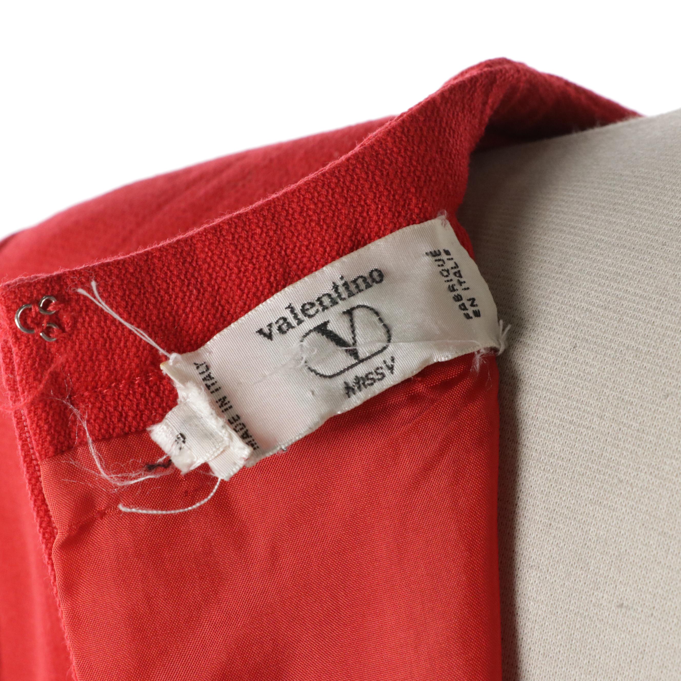 Valentino Miss V Vintage Layered Color-Block Cotton Blend Dress