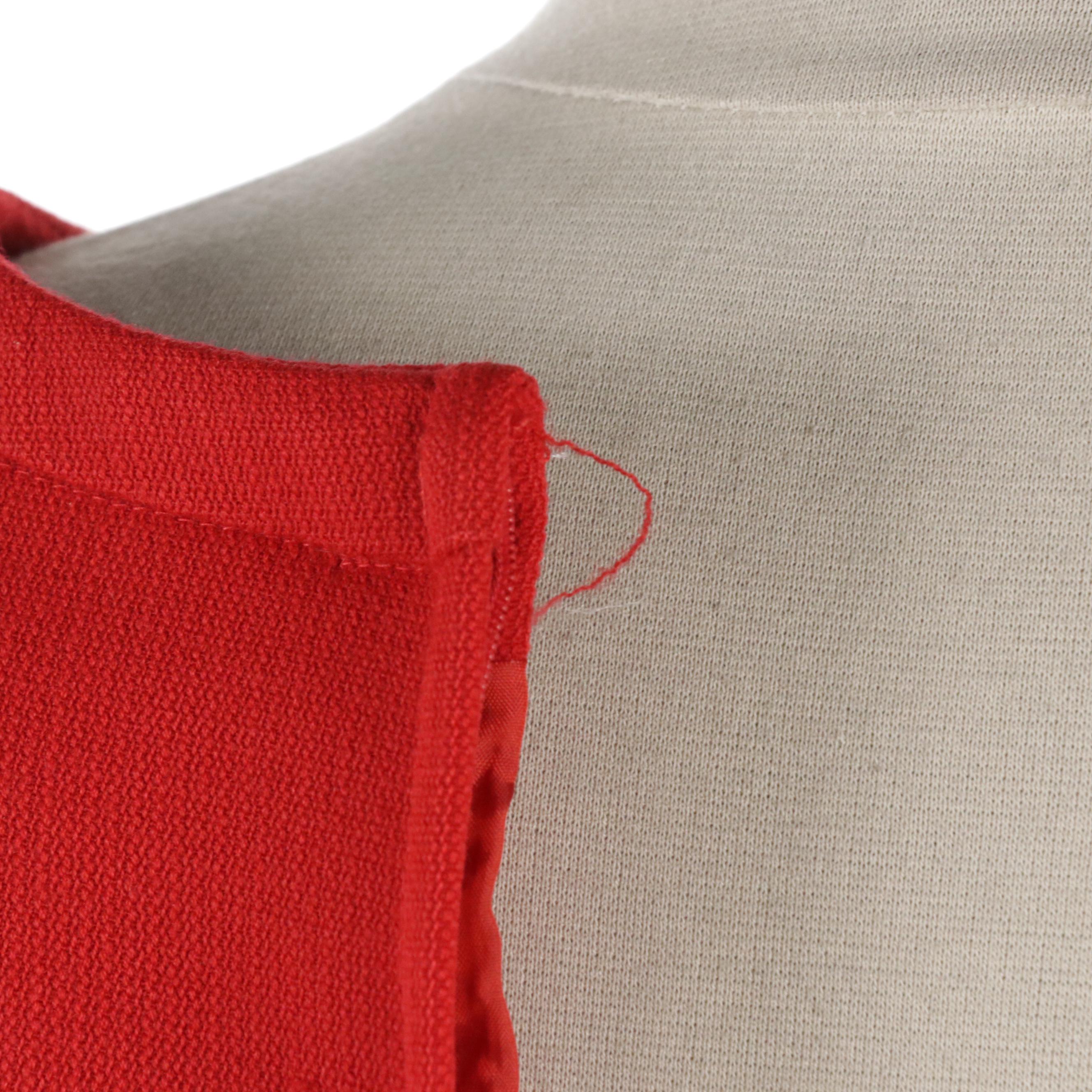 Valentino Miss V Vintage Layered Color-Block Cotton Blend Dress