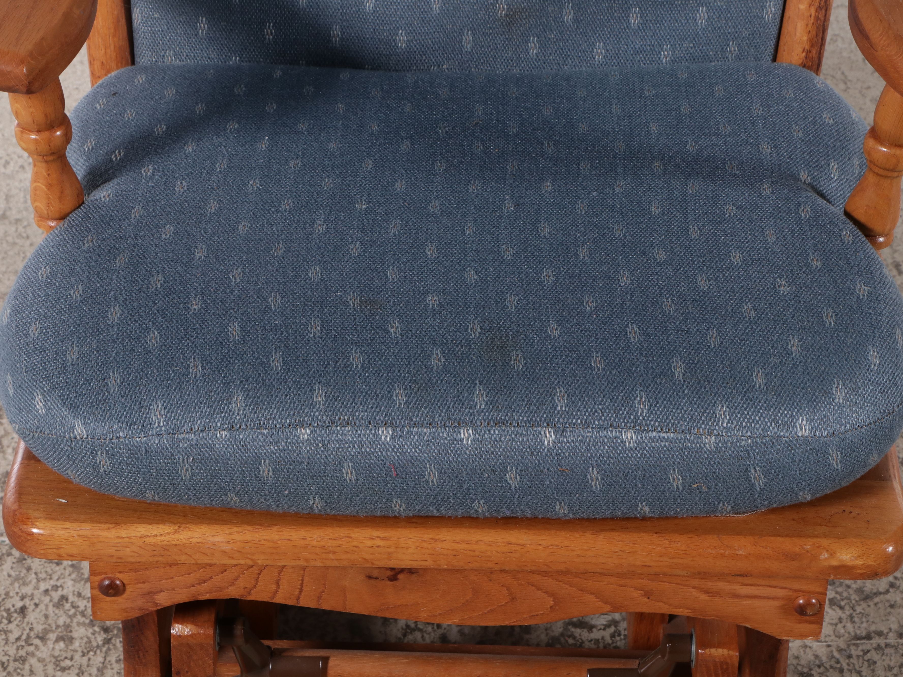 Colonial Style Oak Platform Rocking Chair