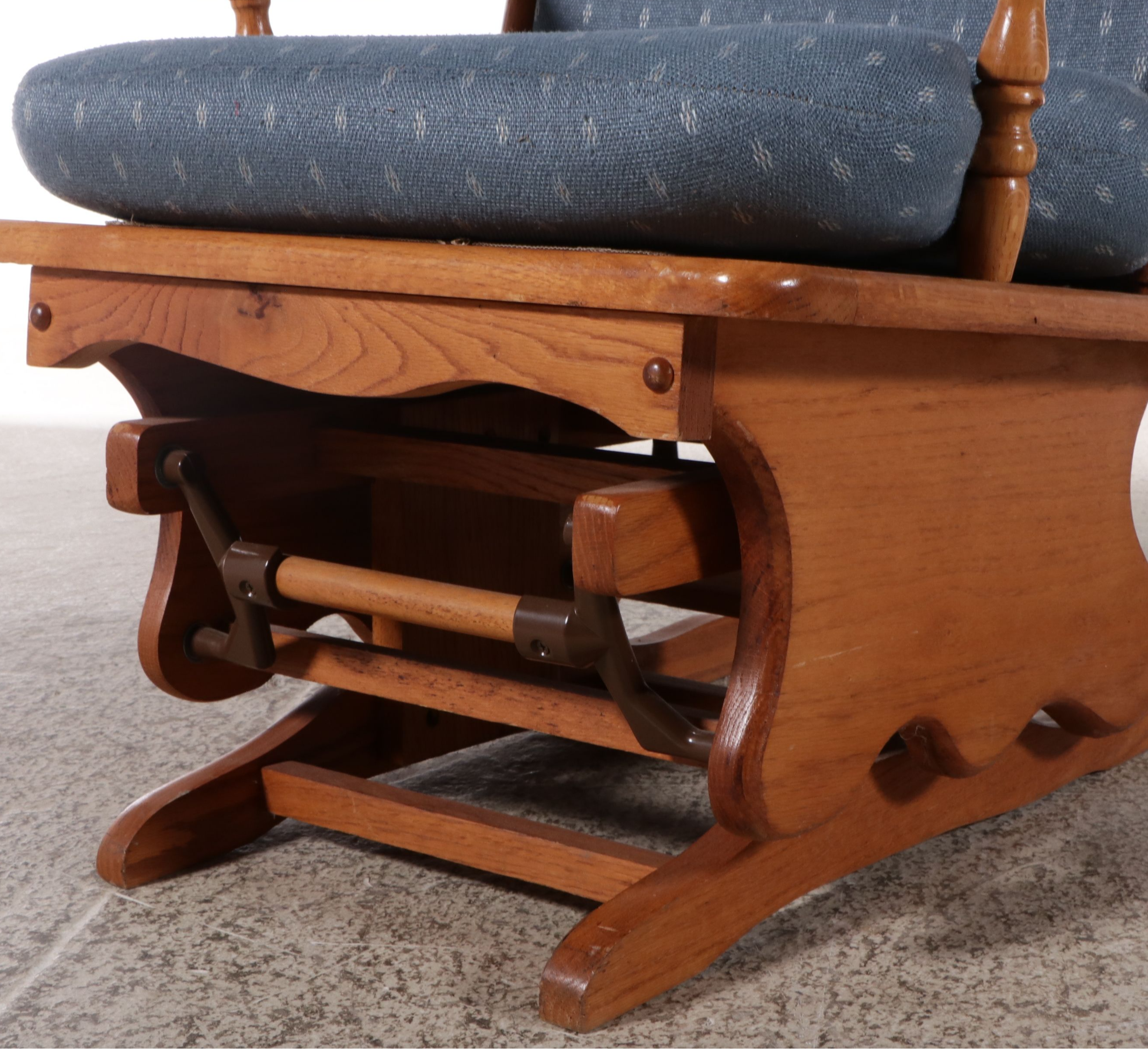 Colonial Style Oak Platform Rocking Chair