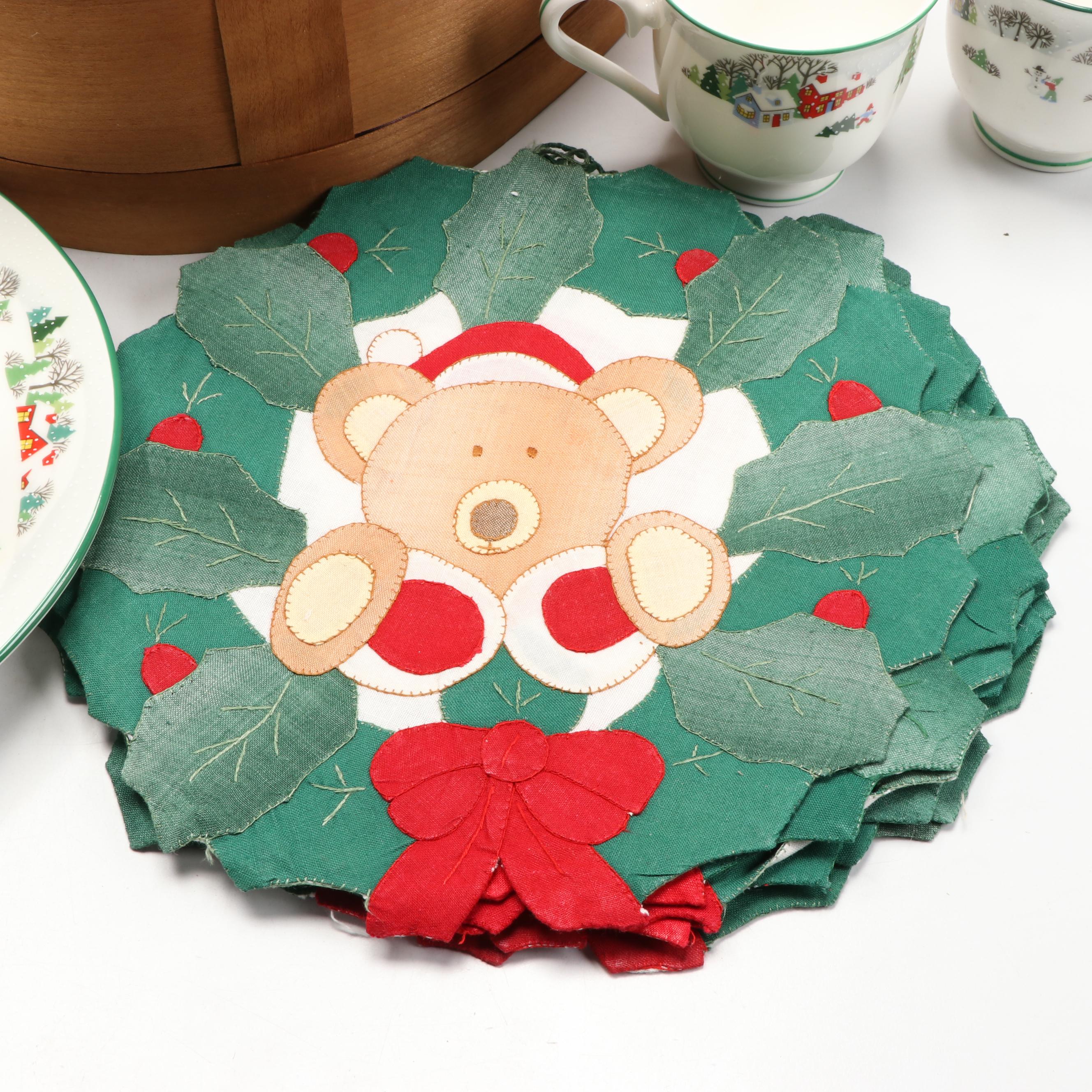 Gorham Crystal Cardinal Votives, Lenox Holiday Dishes and More Christmas Décor