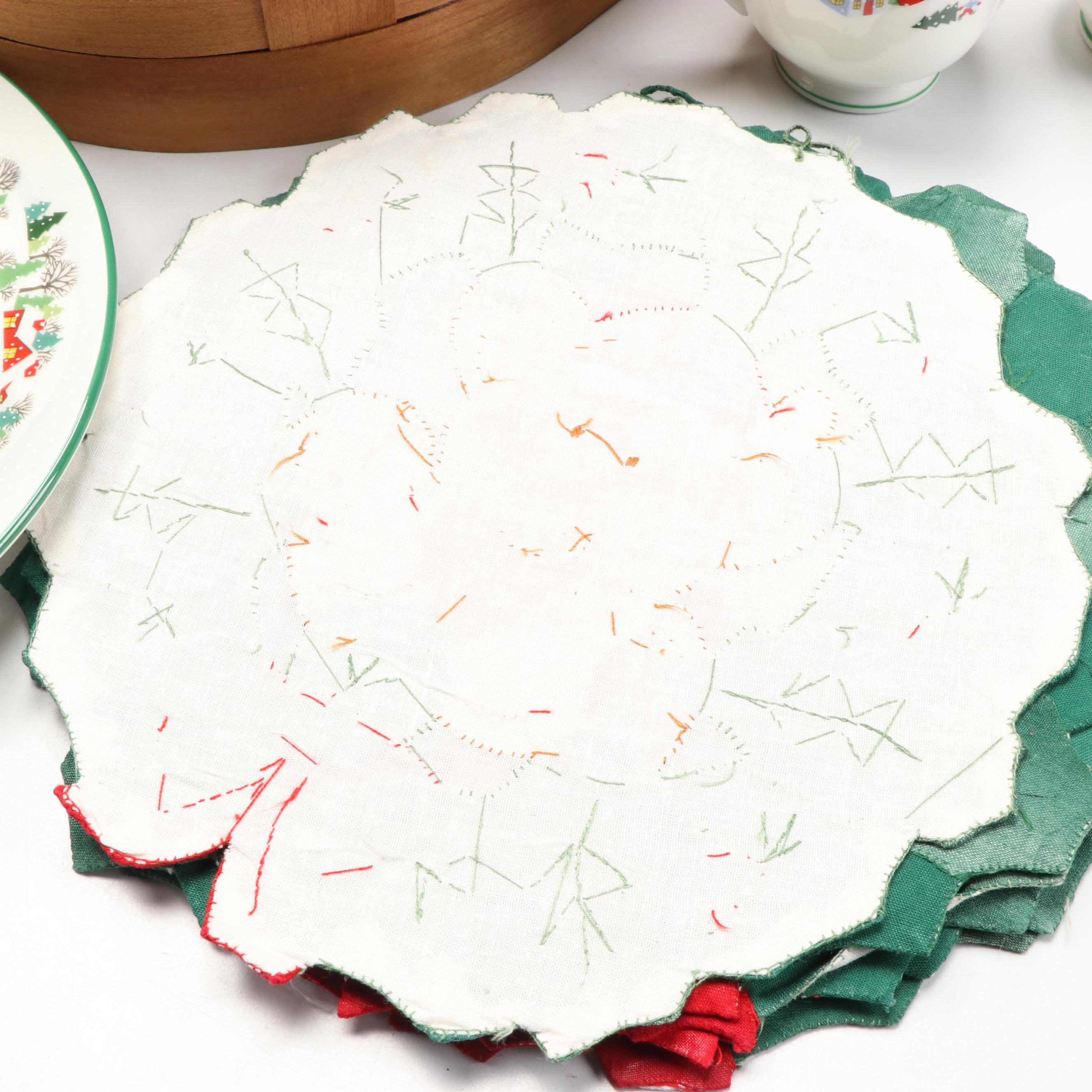 Gorham Crystal Cardinal Votives, Lenox Holiday Dishes and More Christmas Décor