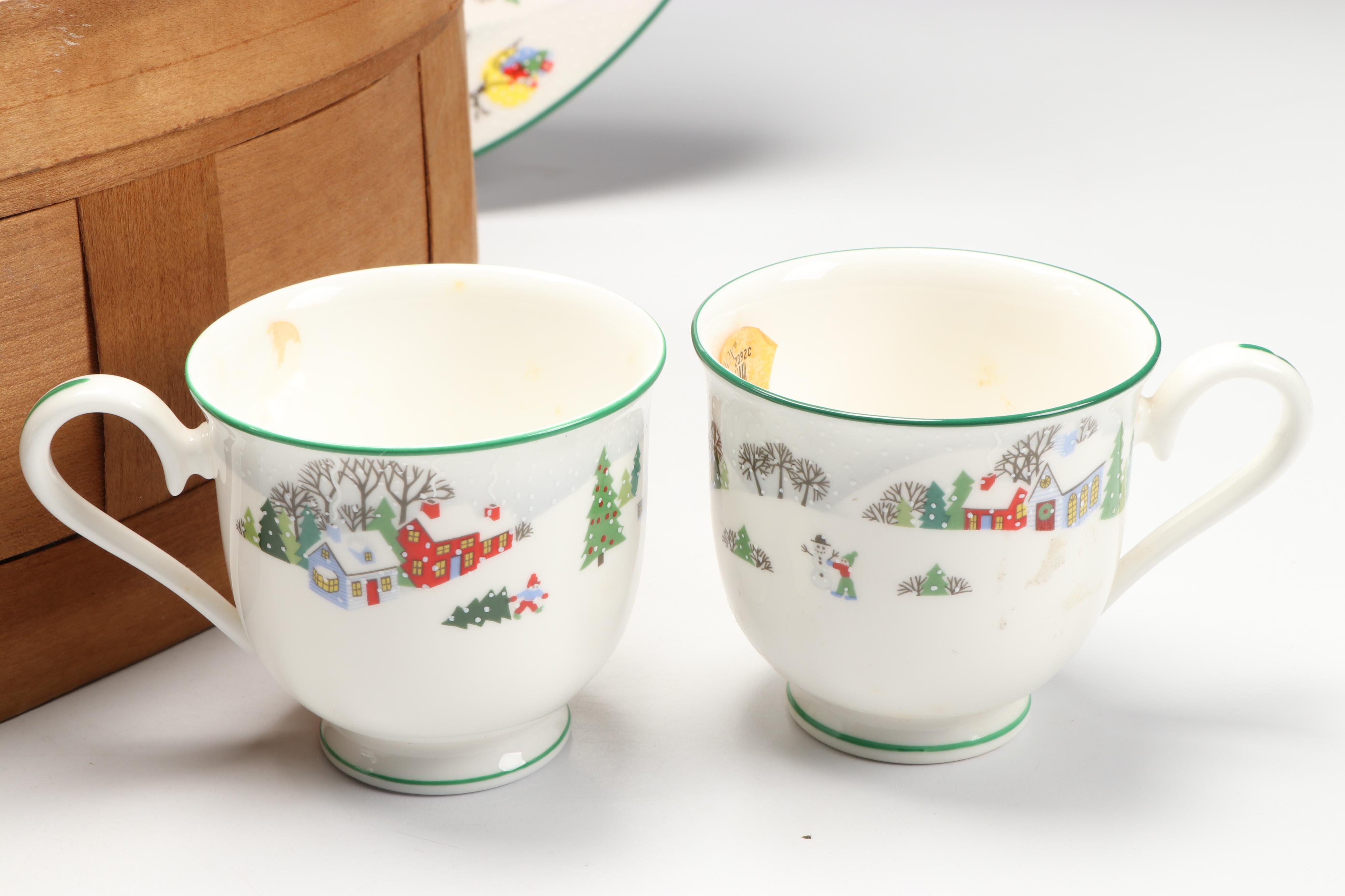 Gorham Crystal Cardinal Votives, Lenox Holiday Dishes and More Christmas Décor