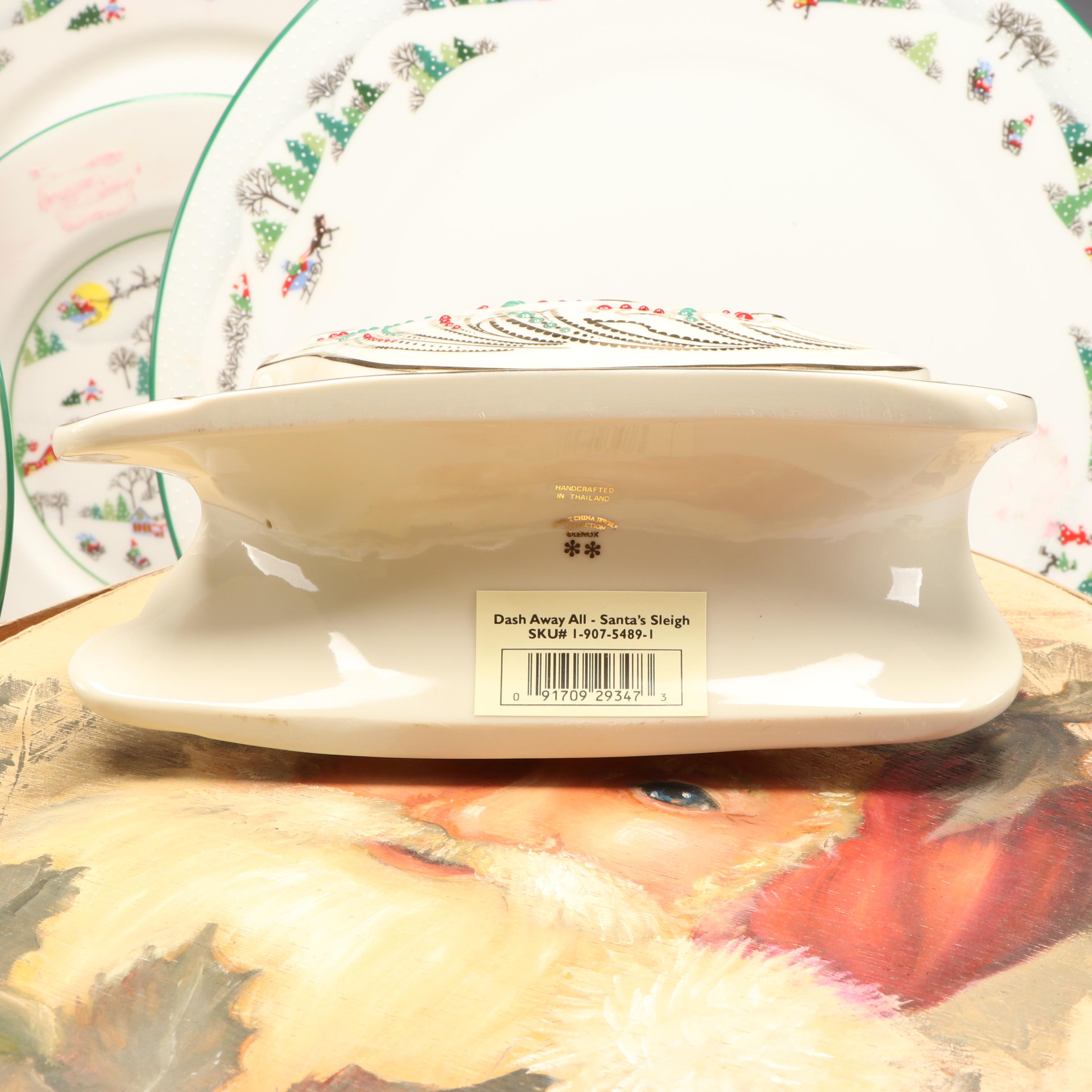 Gorham Crystal Cardinal Votives, Lenox Holiday Dishes and More Christmas Décor