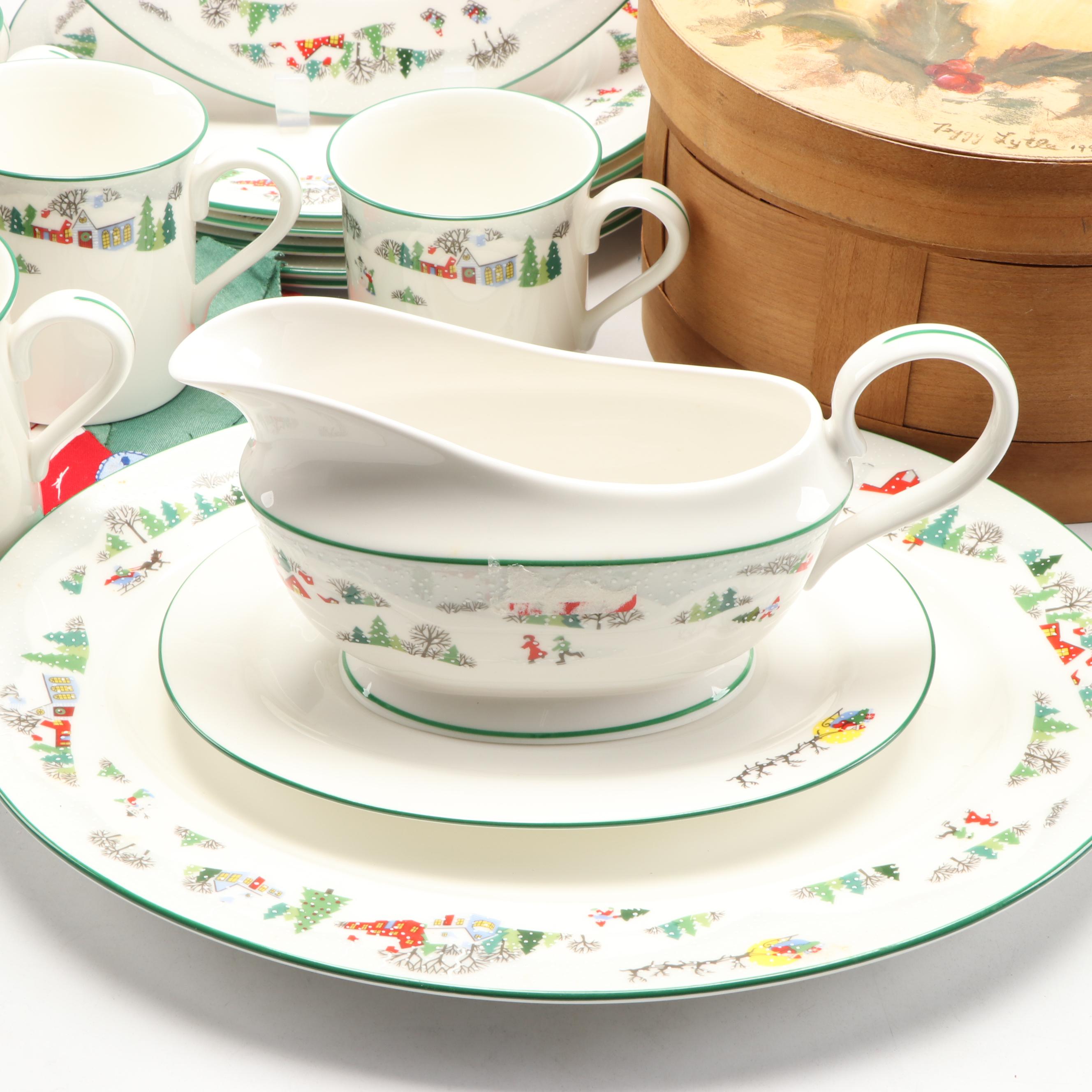 Gorham Crystal Cardinal Votives, Lenox Holiday Dishes and More Christmas Décor