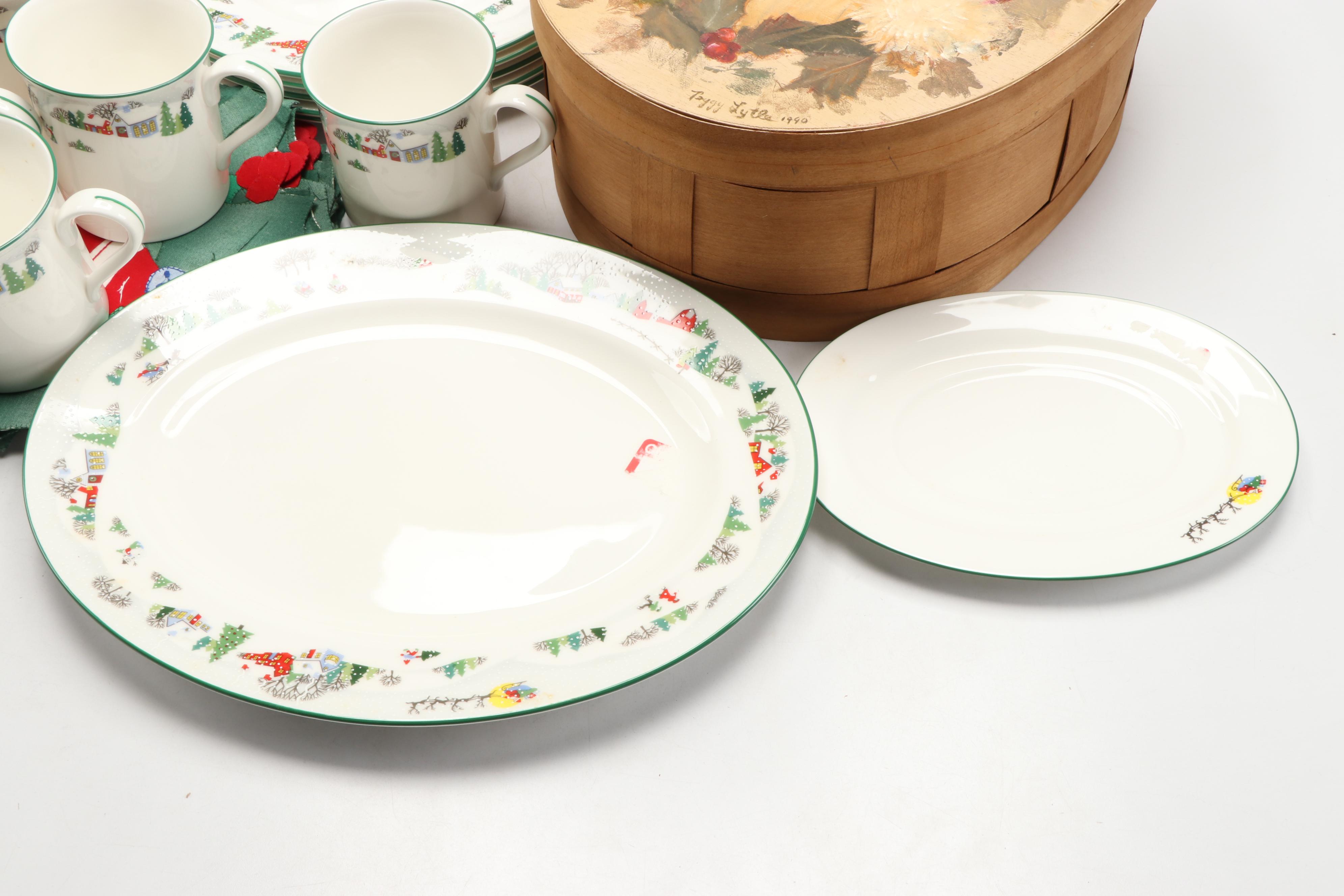 Gorham Crystal Cardinal Votives, Lenox Holiday Dishes and More Christmas Décor