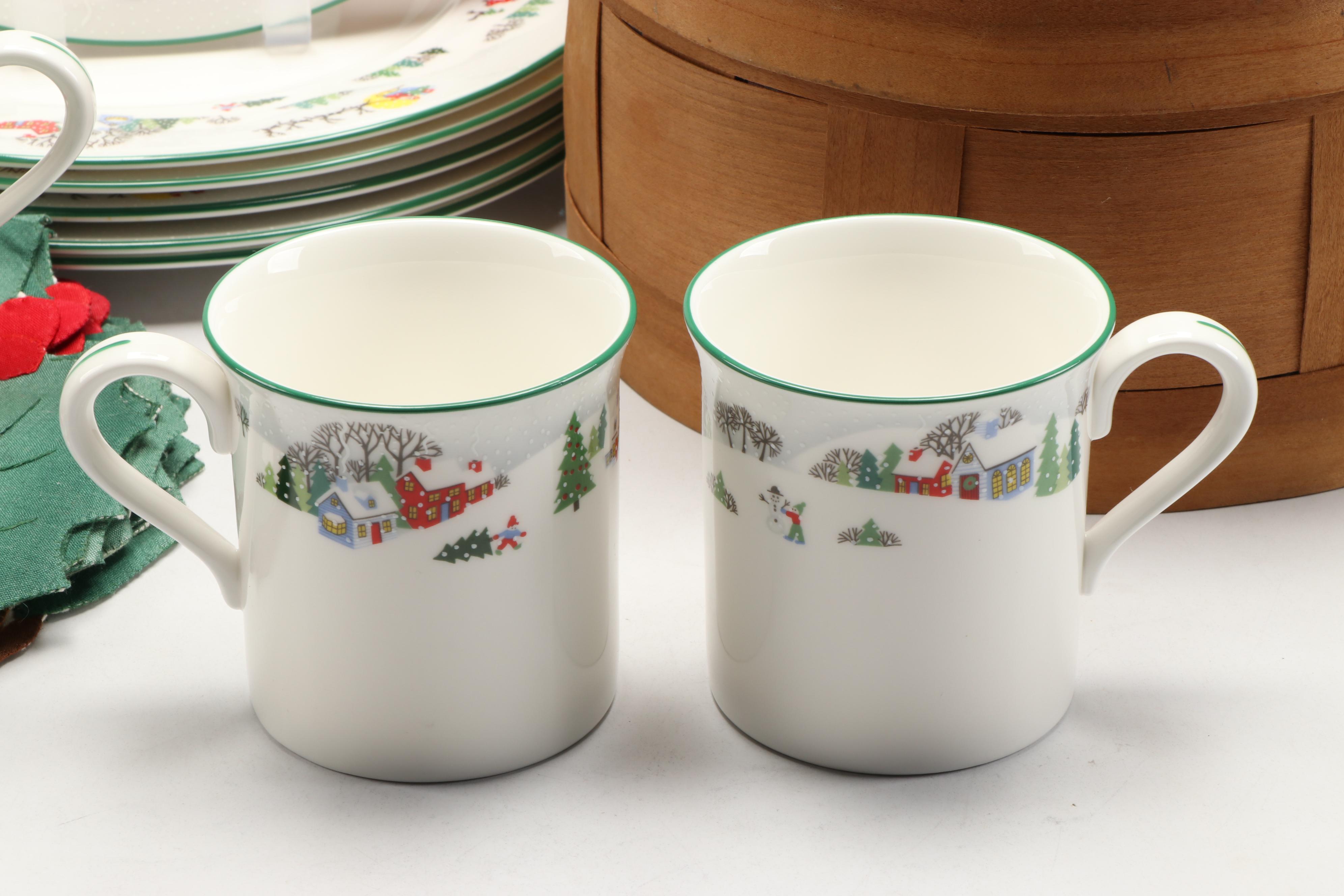 Gorham Crystal Cardinal Votives, Lenox Holiday Dishes and More Christmas Décor