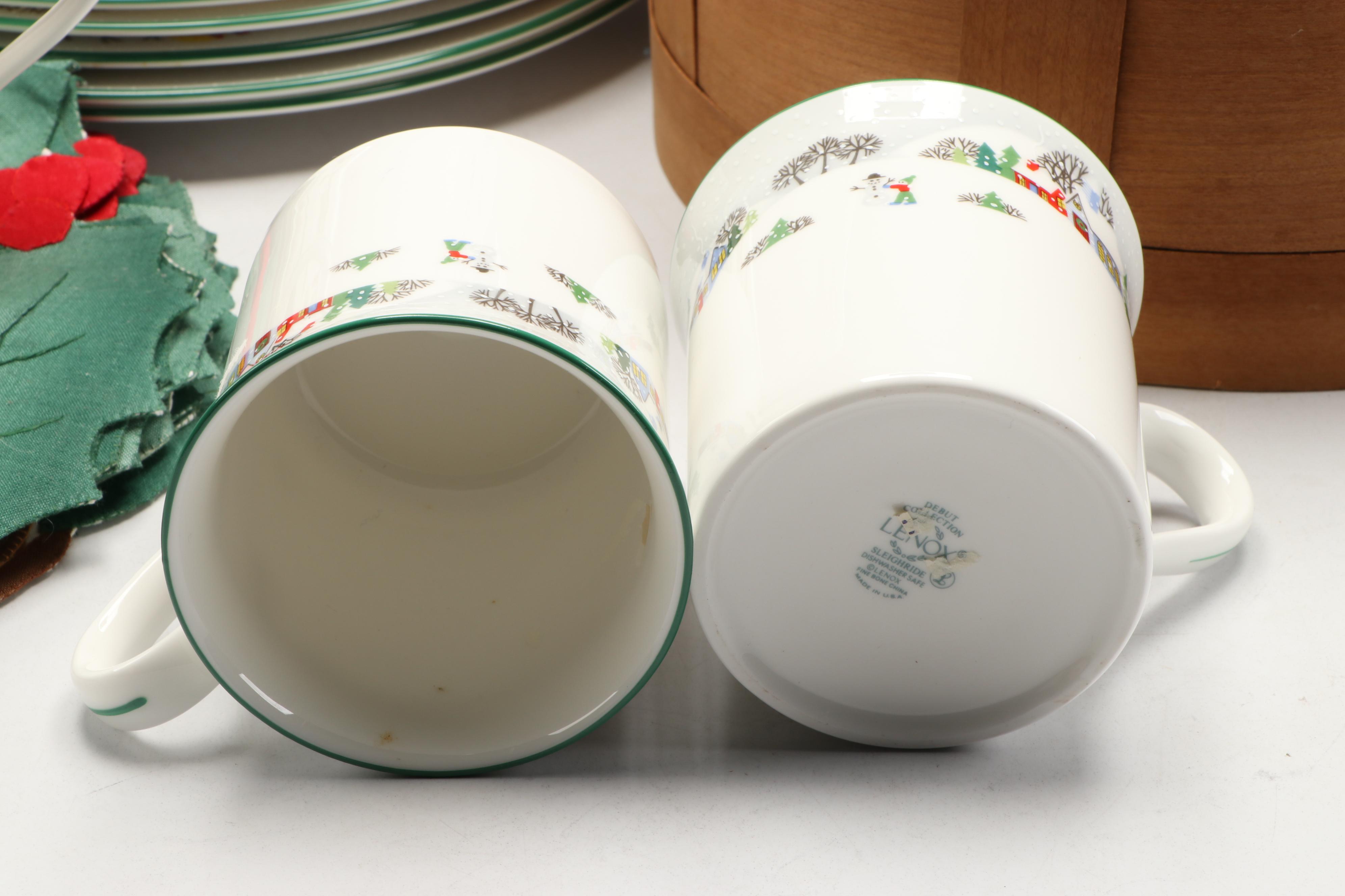 Gorham Crystal Cardinal Votives, Lenox Holiday Dishes and More Christmas Décor