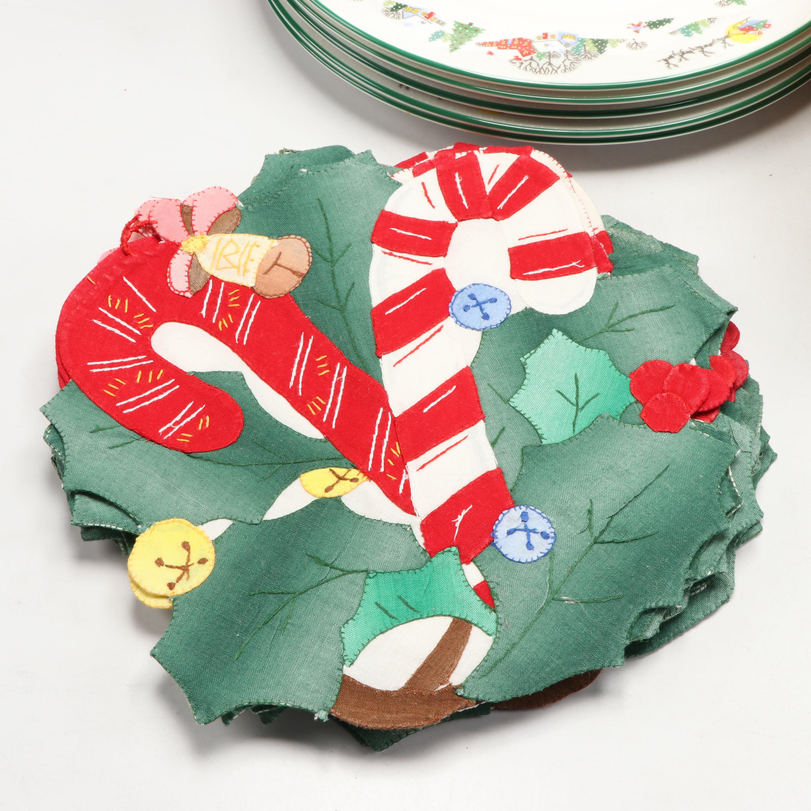 Gorham Crystal Cardinal Votives, Lenox Holiday Dishes and More Christmas Décor