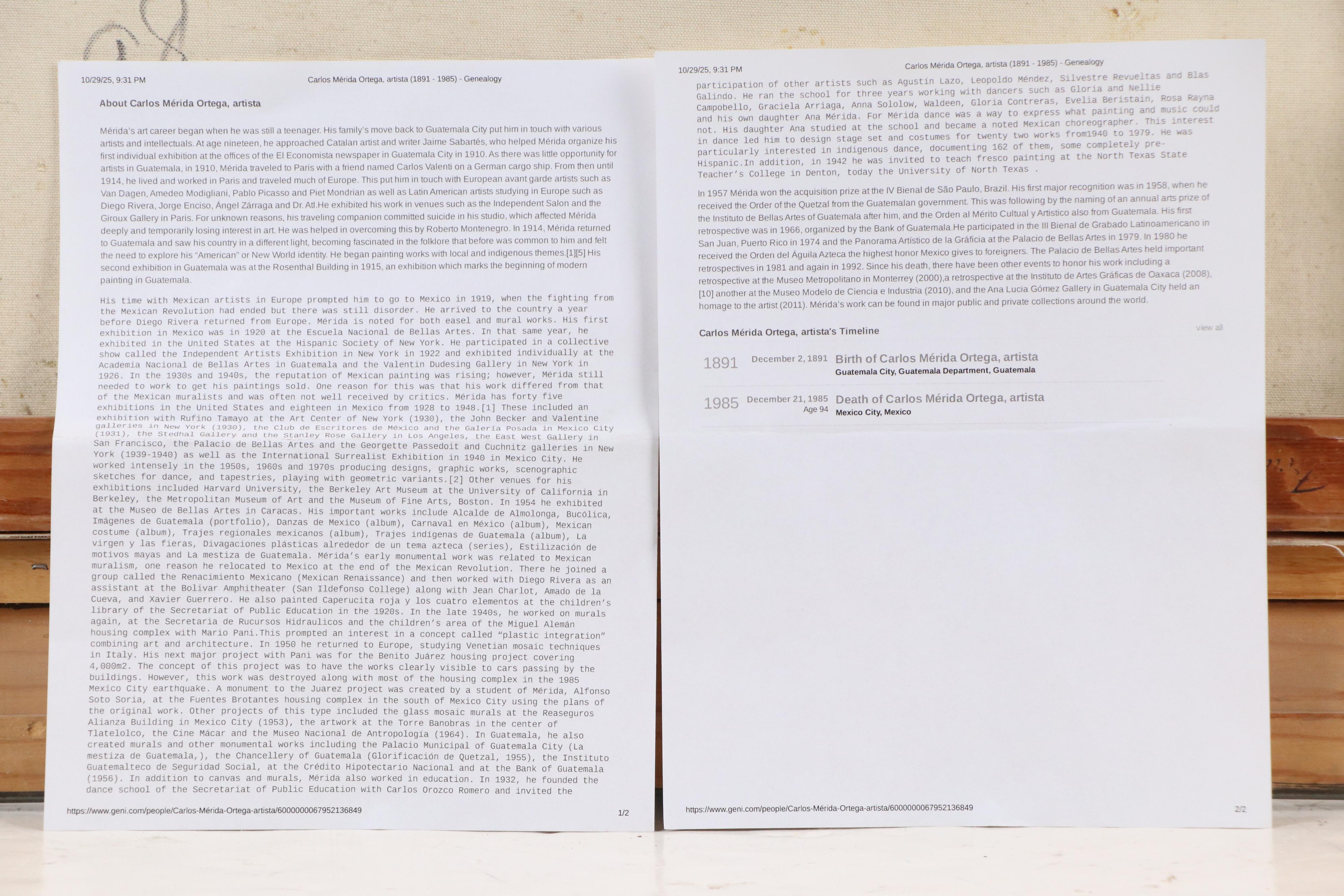 Carlos M. Ortega Oil Painting of Western Scene with Native Americans, 20th C.