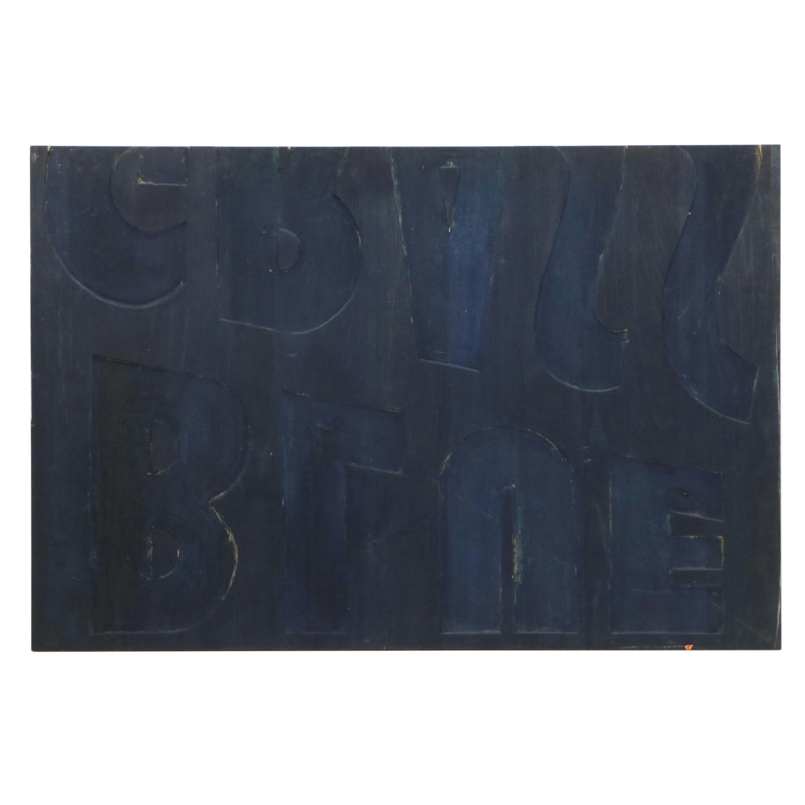 King Reid Shows and Blue Grass Carved Wood Advertisement Plates, Mid-20th C.