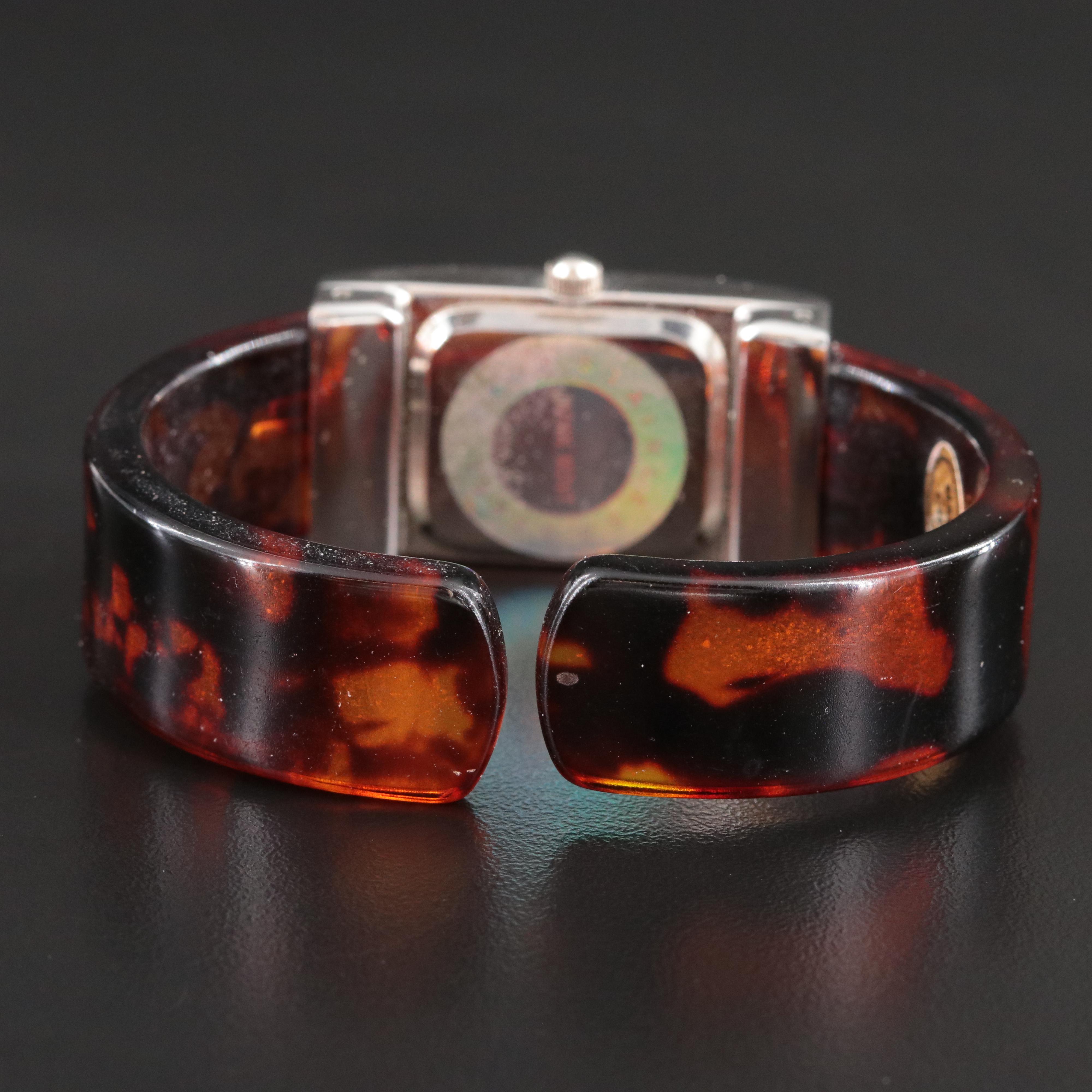 Geneva Spring Loaded Cuff Watch