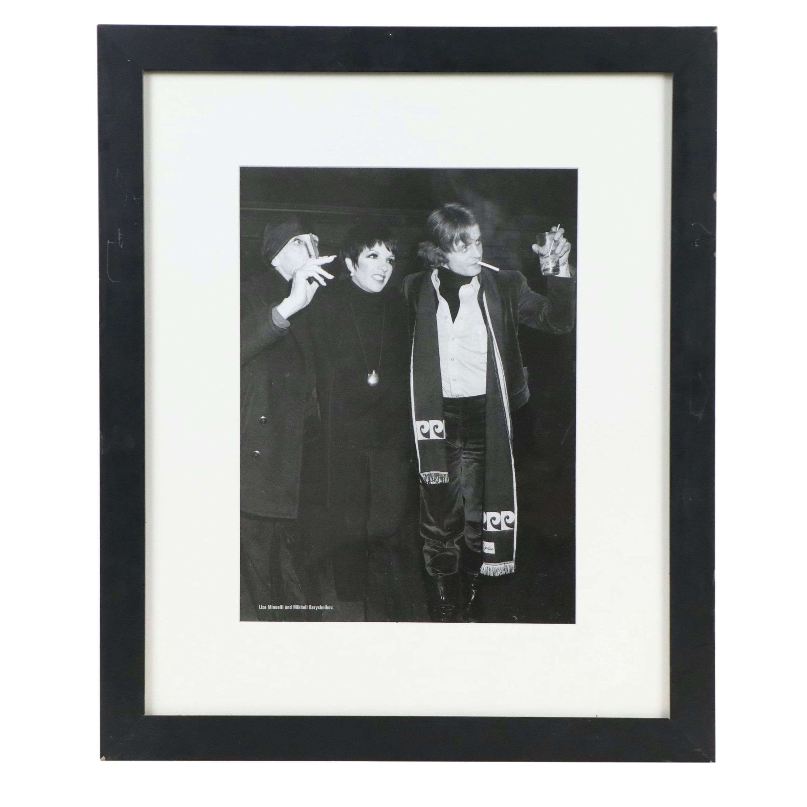 Offset Lithograph of Liza Minnelli and Mikhail Baryshnikov