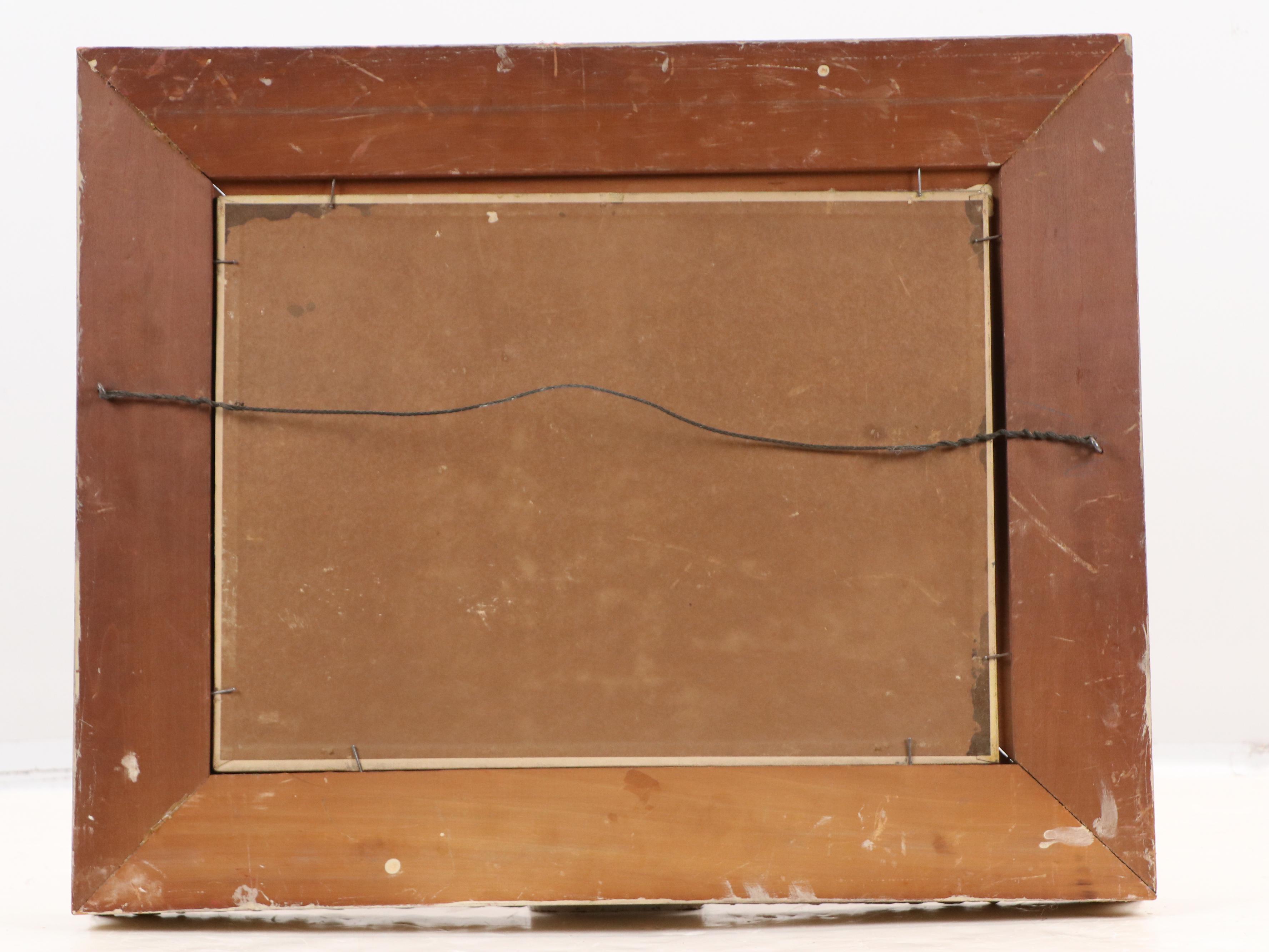 T. Pincus Oil Painting of Woodland Landscape, 20th Century