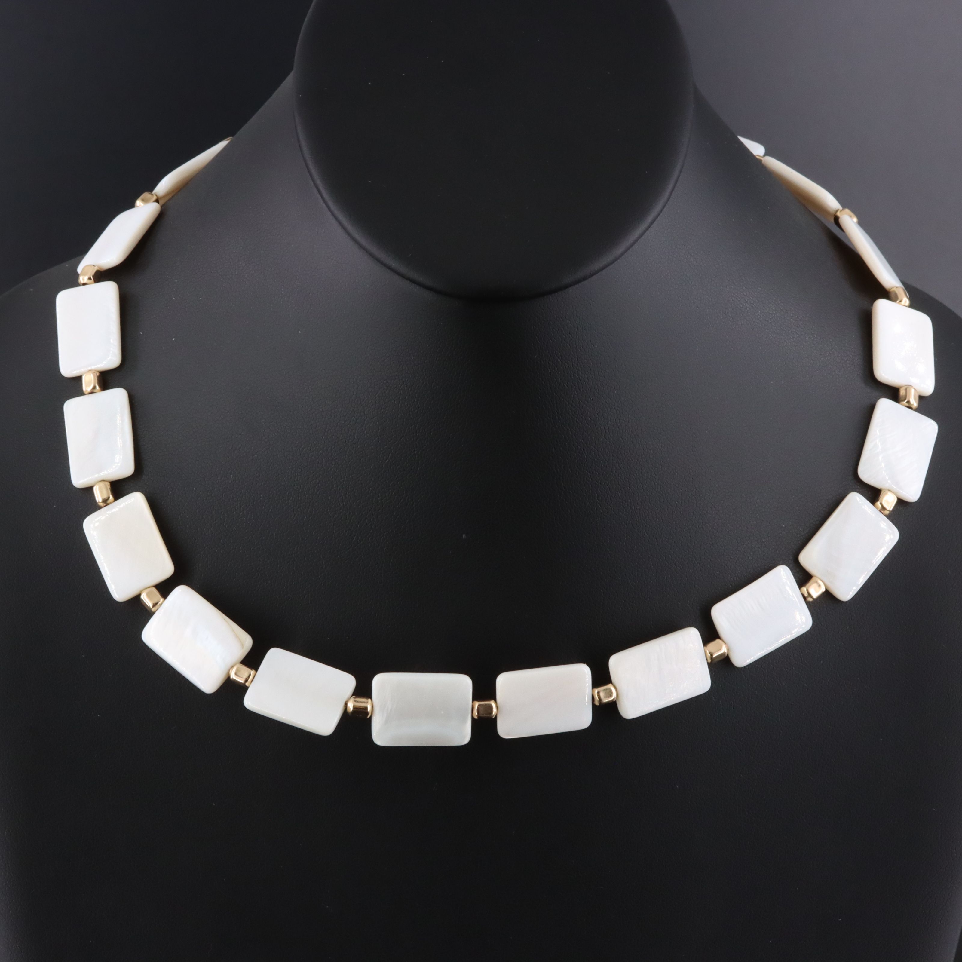 Gold-Filled Mother-of-Pearl Necklace