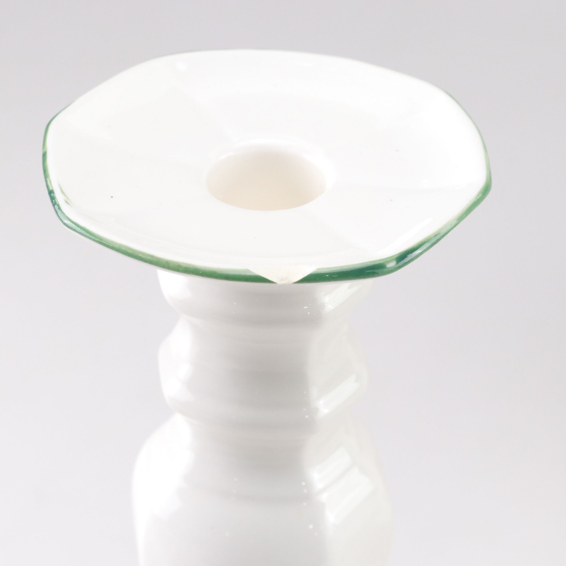 Sango "White Christmas" Dinnerware for Eight with Tureen, Candlesticks and More