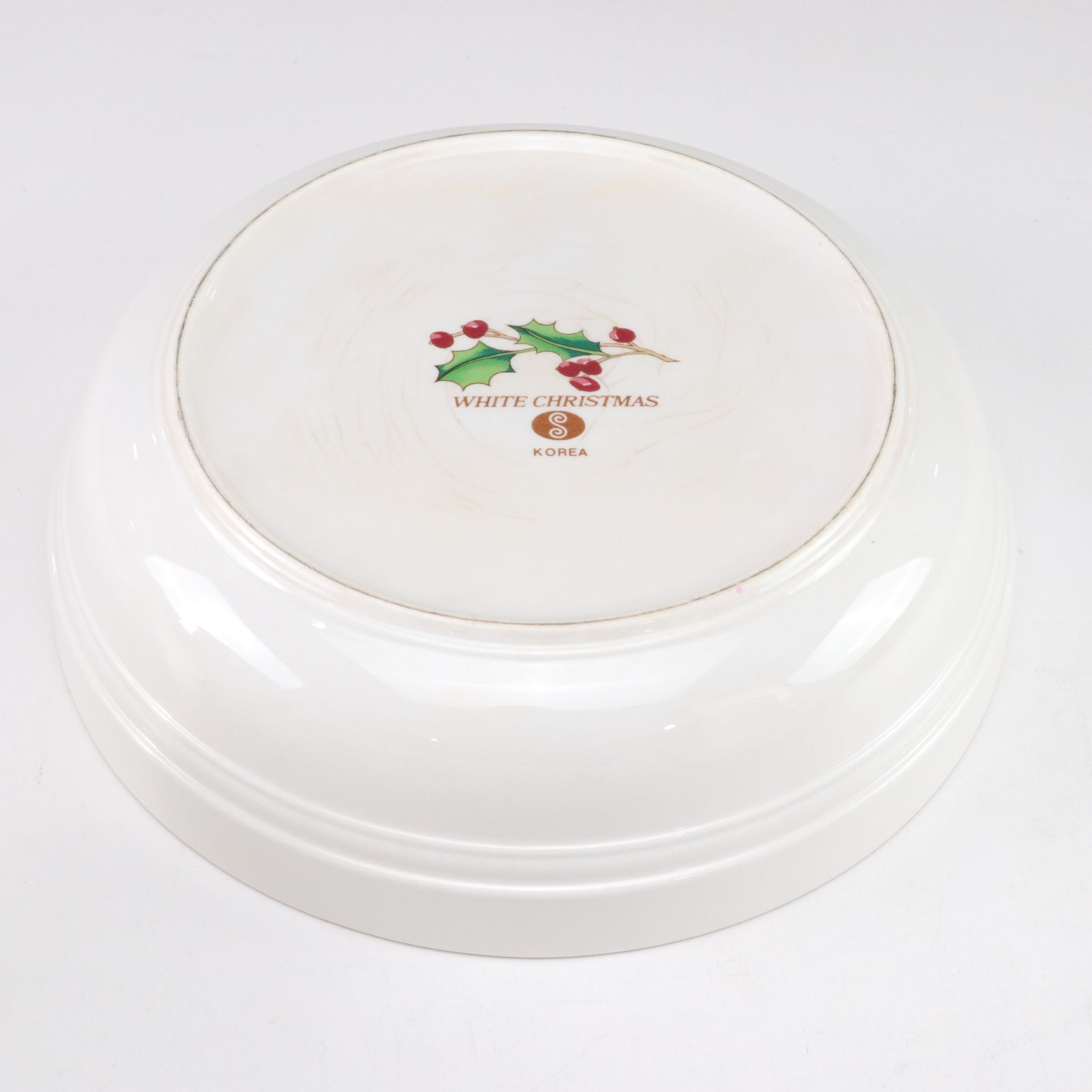 Sango "White Christmas" Dinnerware for Eight with Tureen, Candlesticks and More