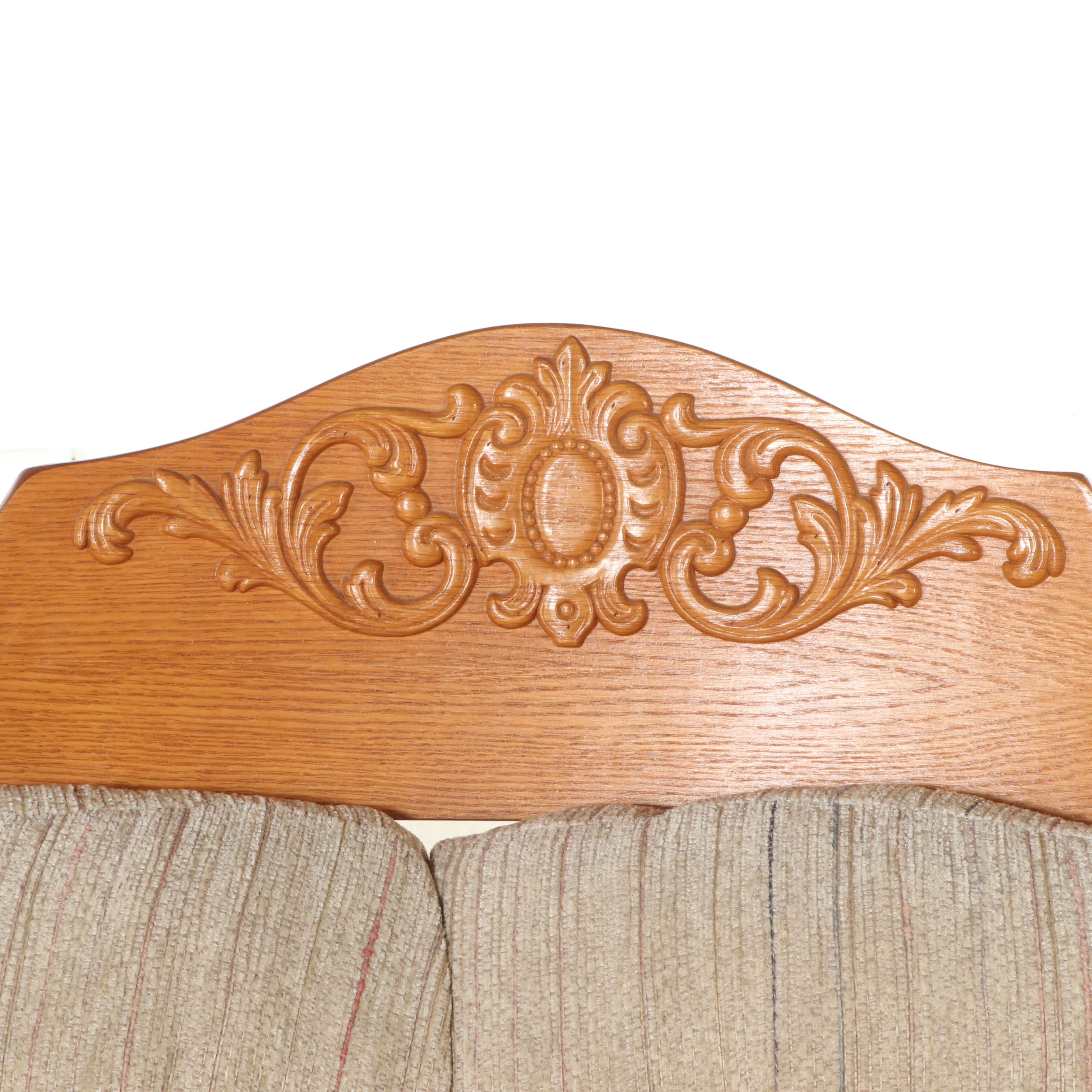 Millers Furniture Victorian Style Oak Loveseat Glider