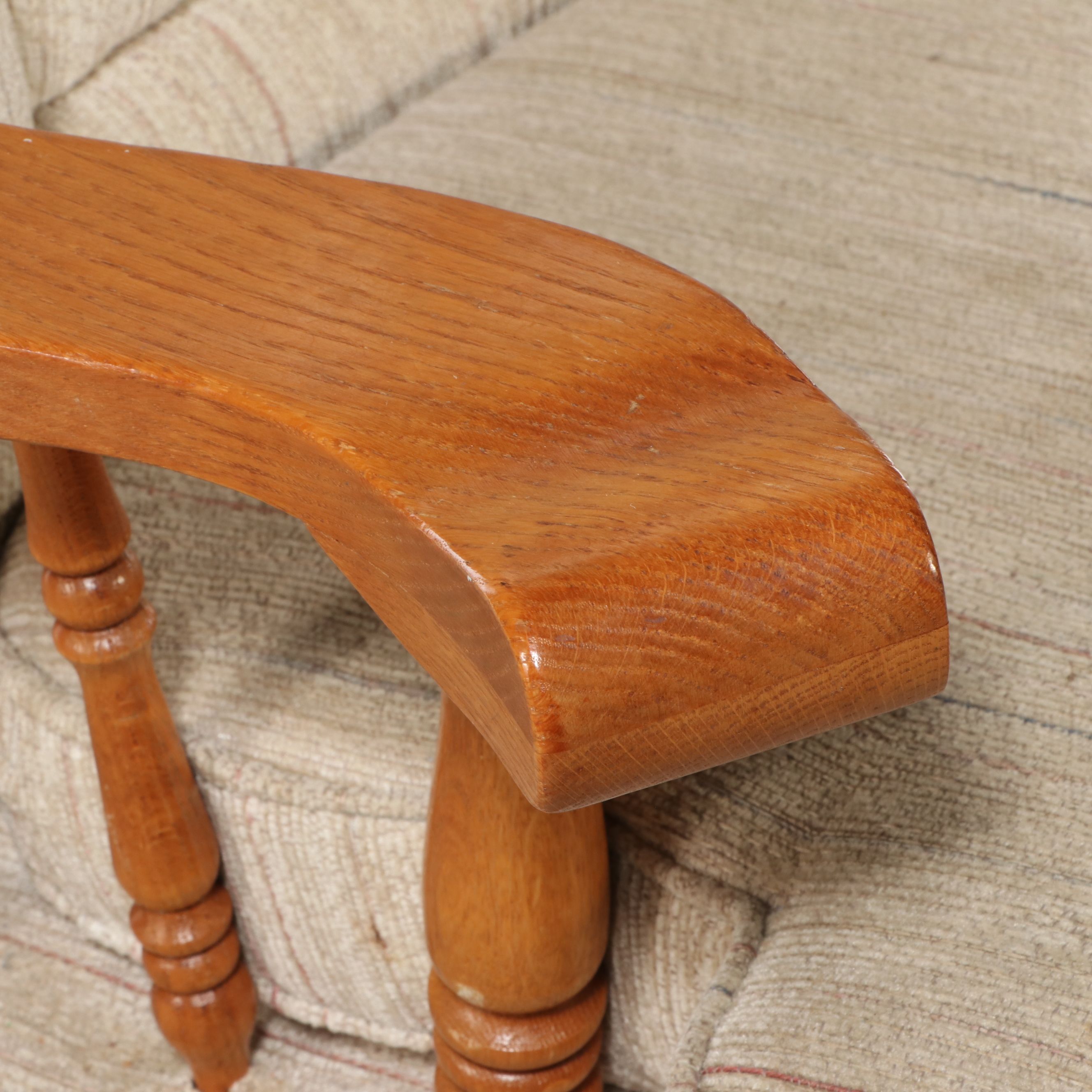 Millers Furniture Victorian Style Oak Loveseat Glider