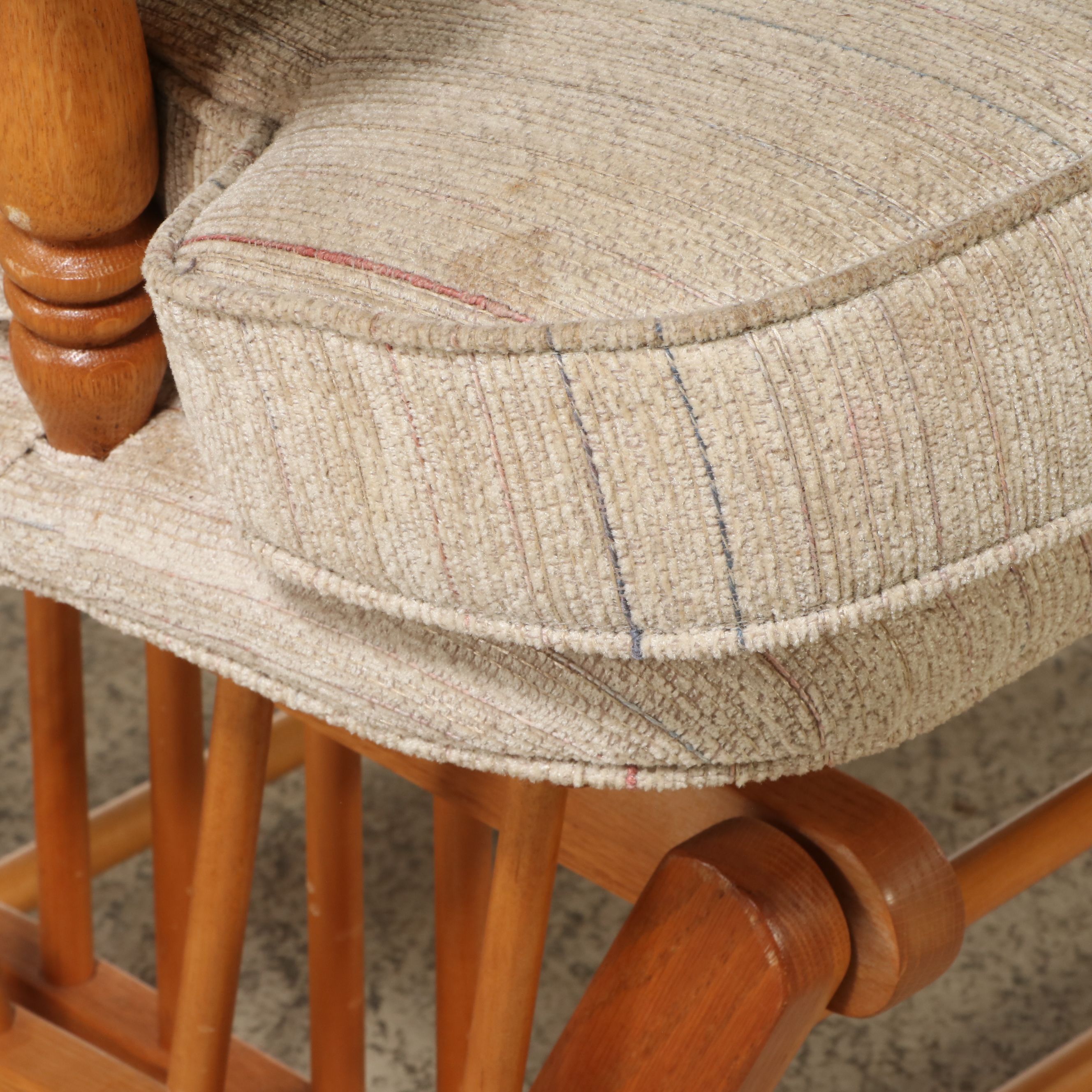 Millers Furniture Victorian Style Oak Loveseat Glider