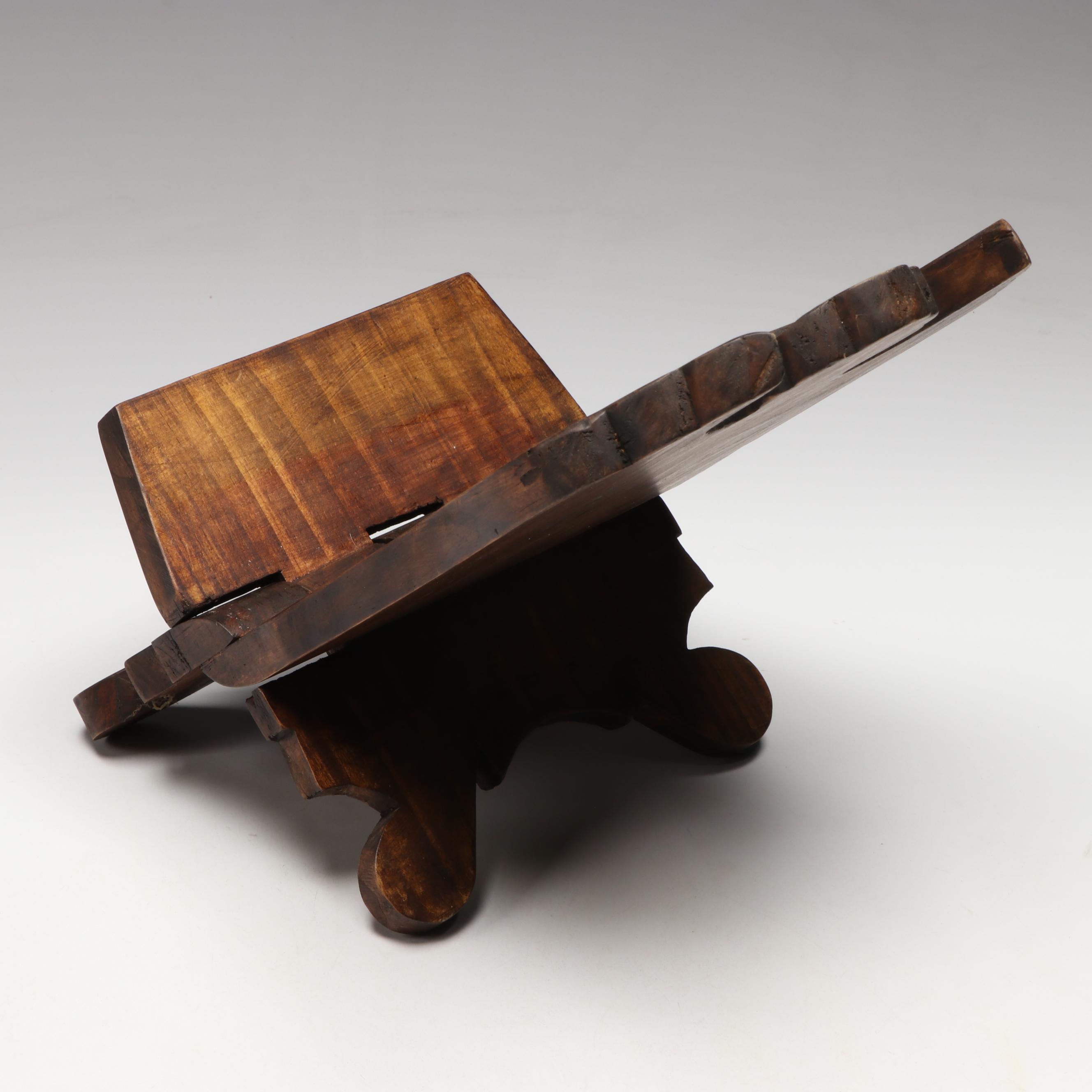 Calf Bound "The Gaucho Martín Fierro" by José Hernández with Wooden Book Stand