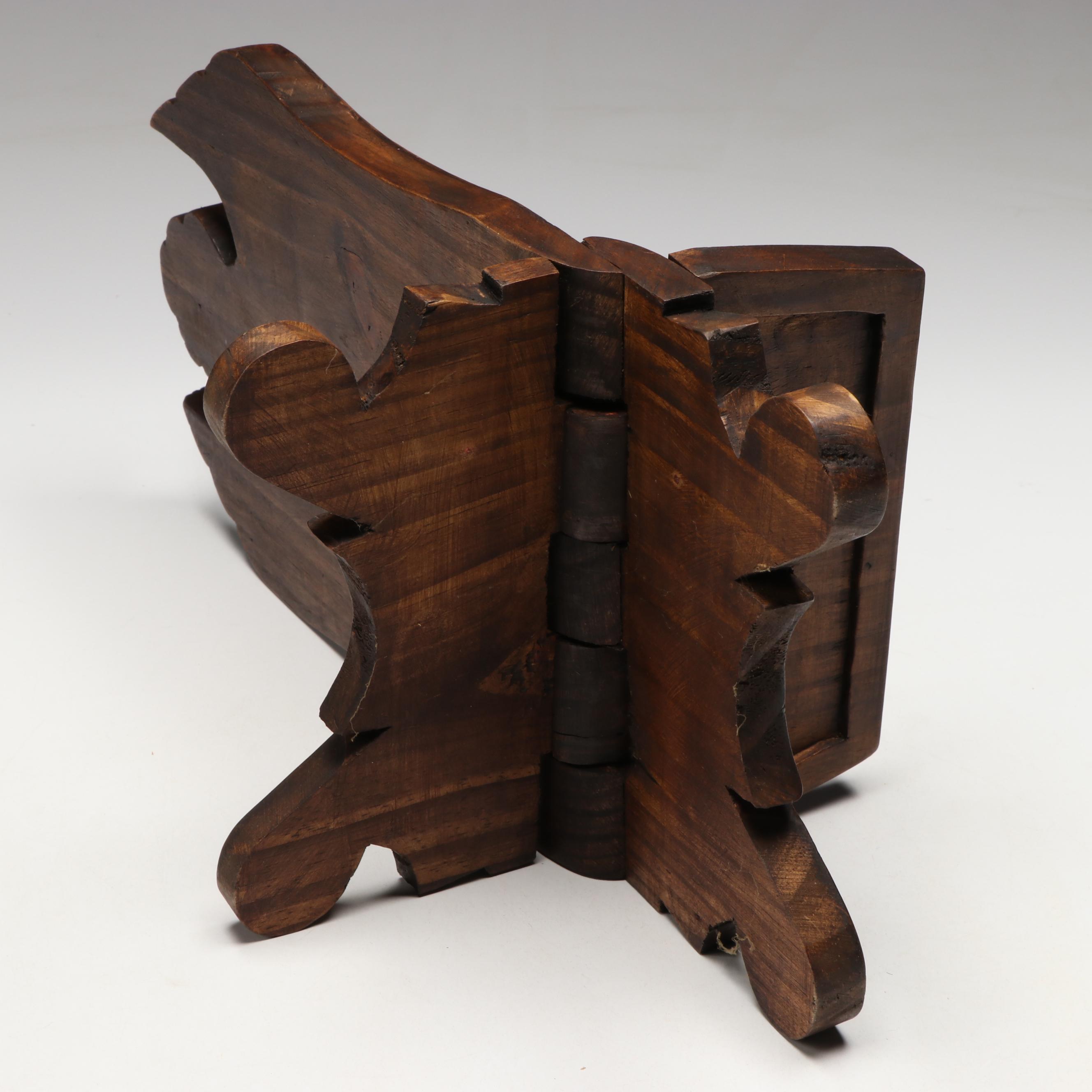 Calf Bound "The Gaucho Martín Fierro" by José Hernández with Wooden Book Stand