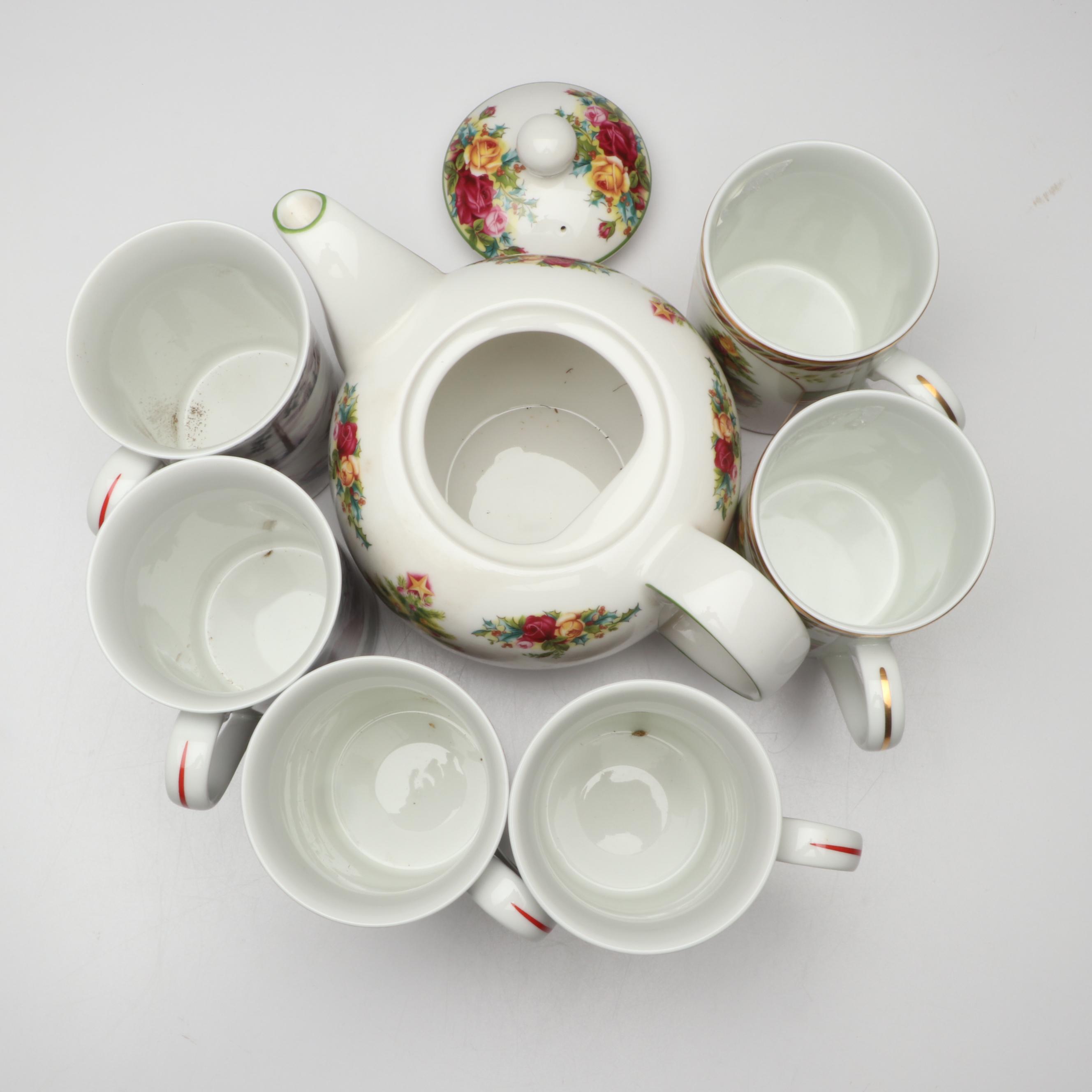 Lenox "American Christmas" Mug Set with Musical Cake Platter and More Décor