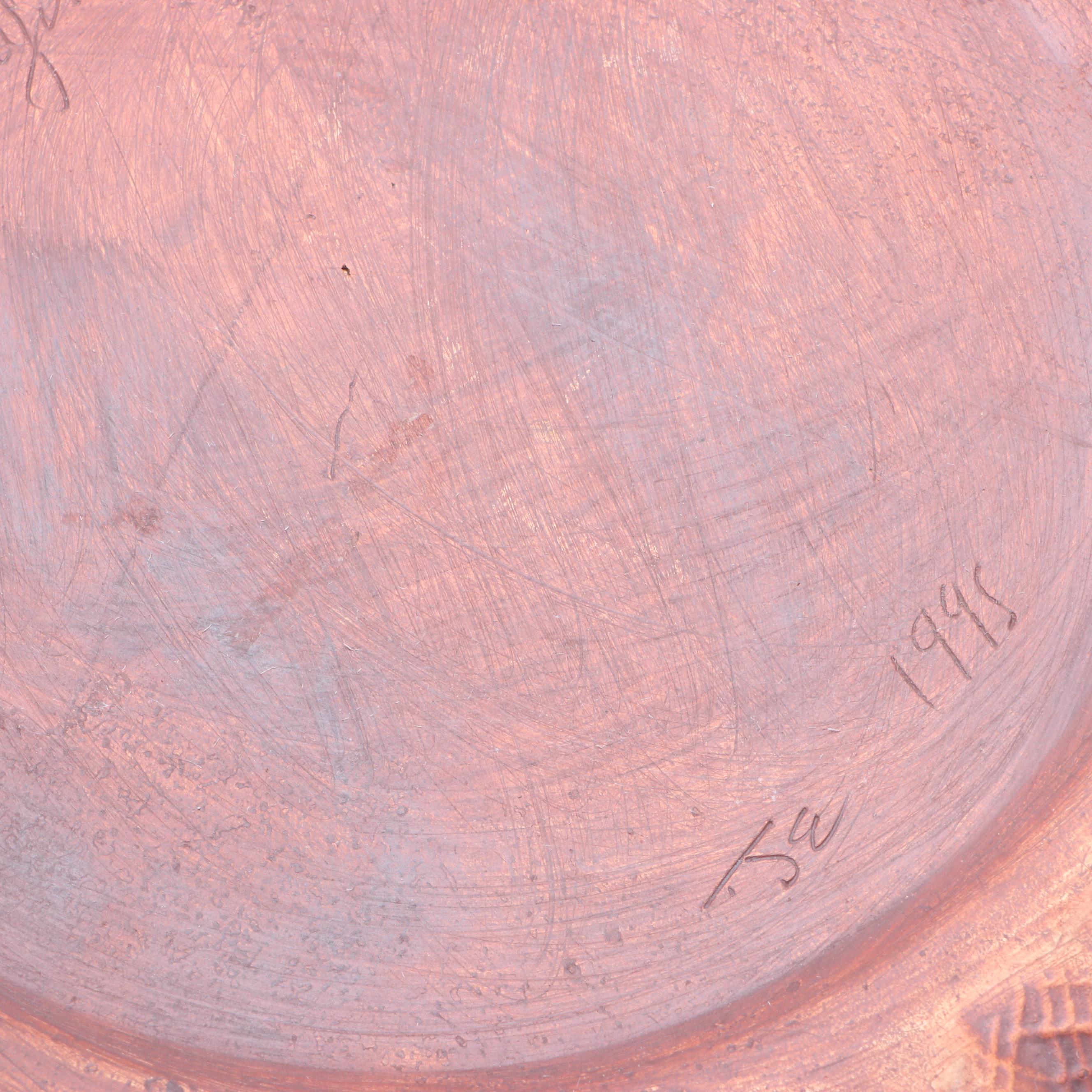 Terrafirma Art Pottery Lidded Bowl, 1995