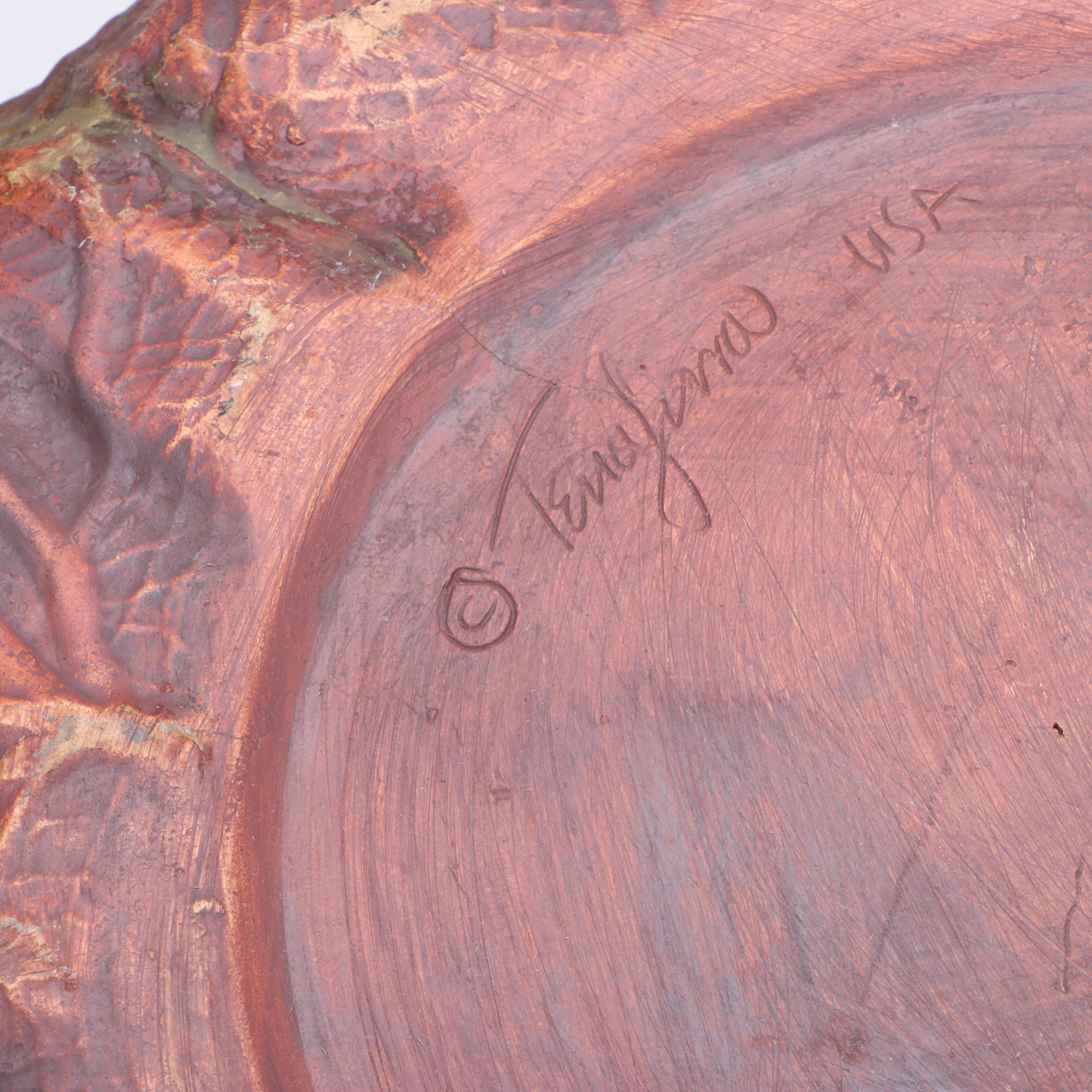 Terrafirma Art Pottery Lidded Bowl, 1995