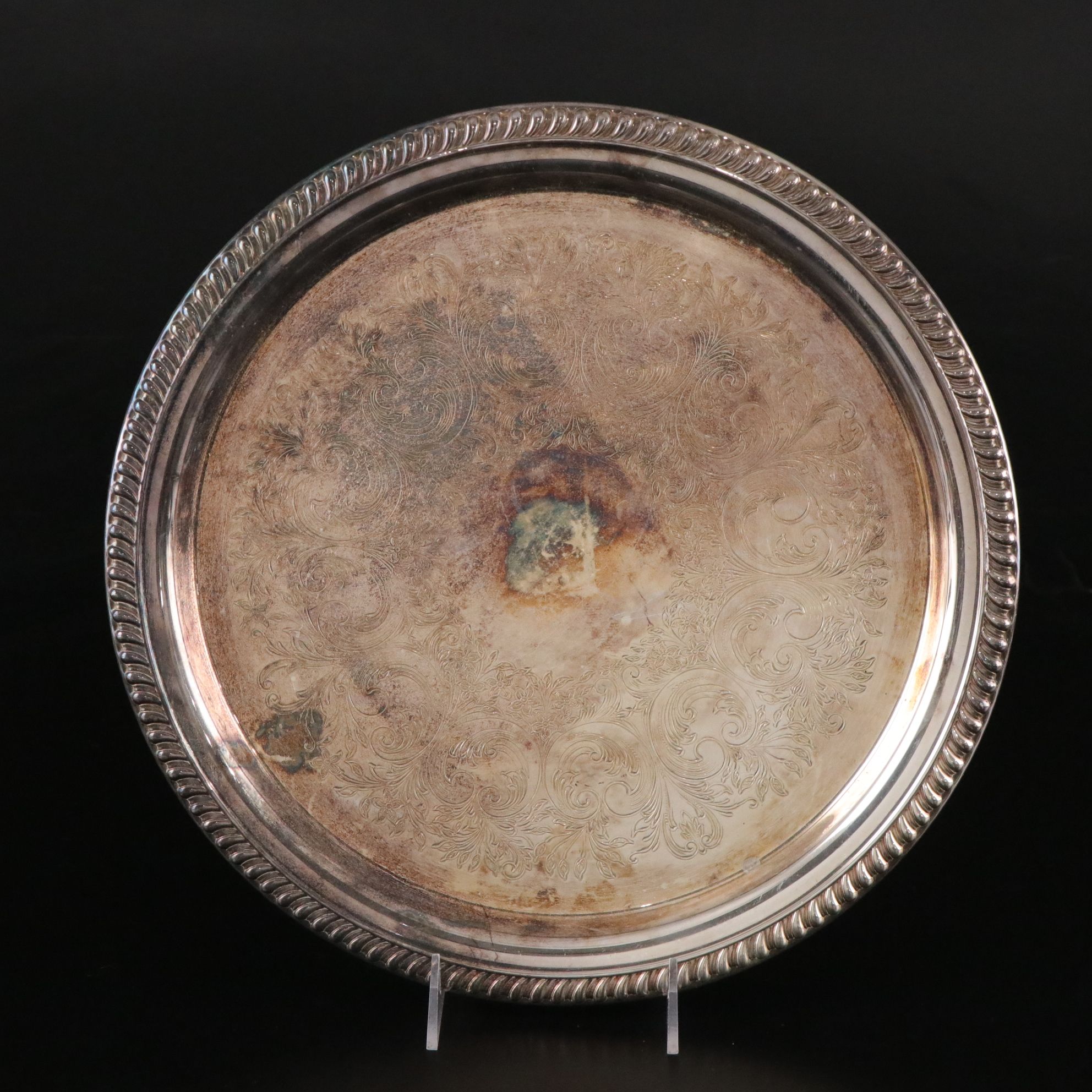 Silver Plate Serving Trays and Candelabra