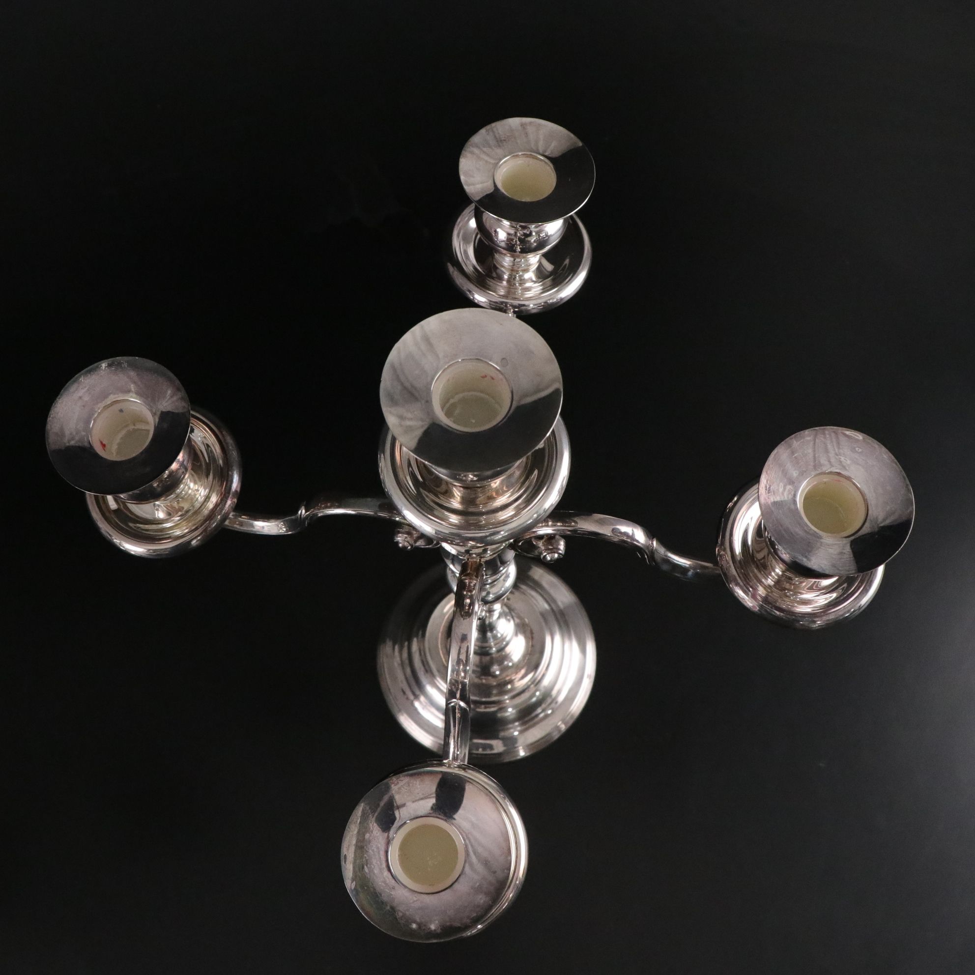 Silver Plate Serving Trays and Candelabra