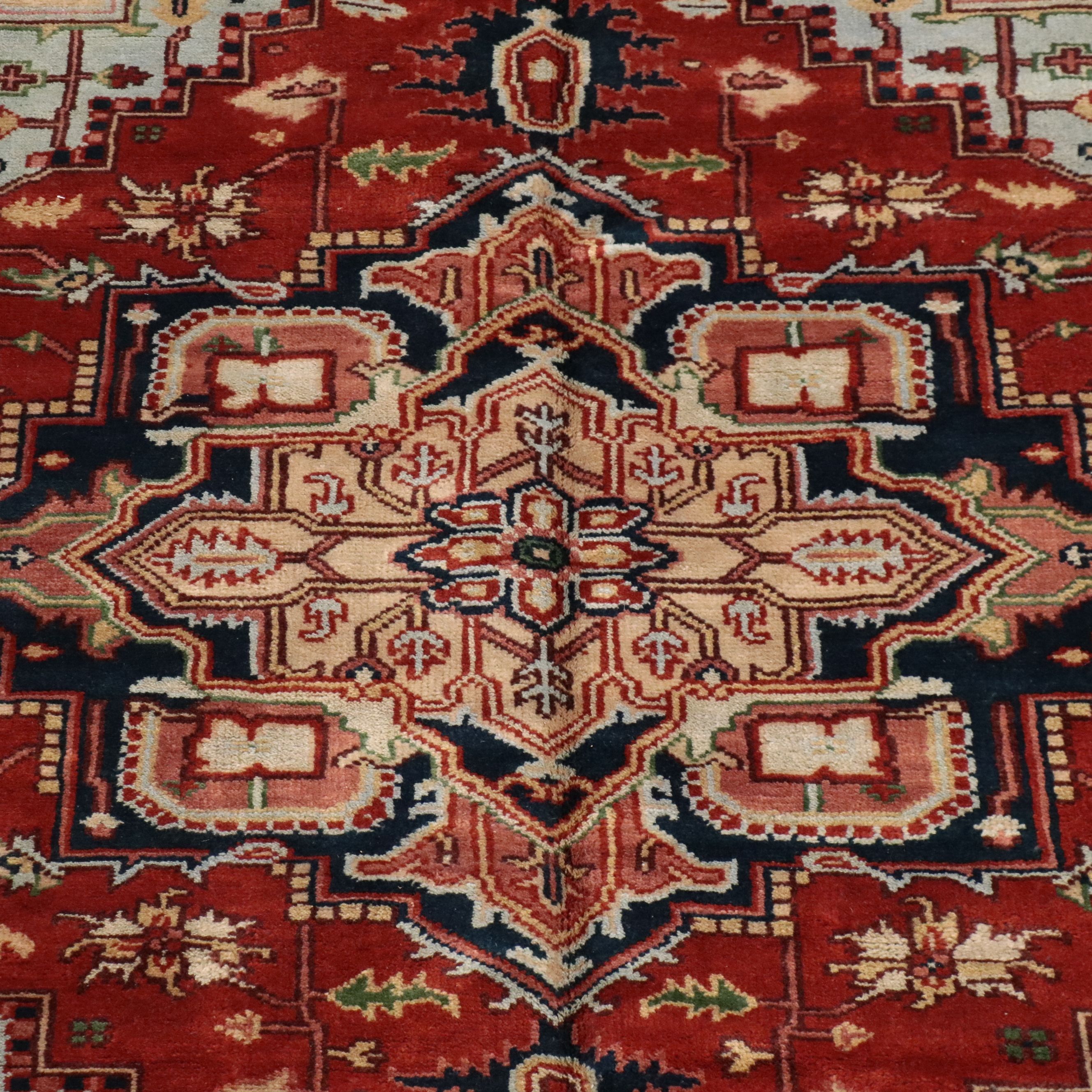 8' x 10'1 Hand-Knotted Persian Heriz Area Rug