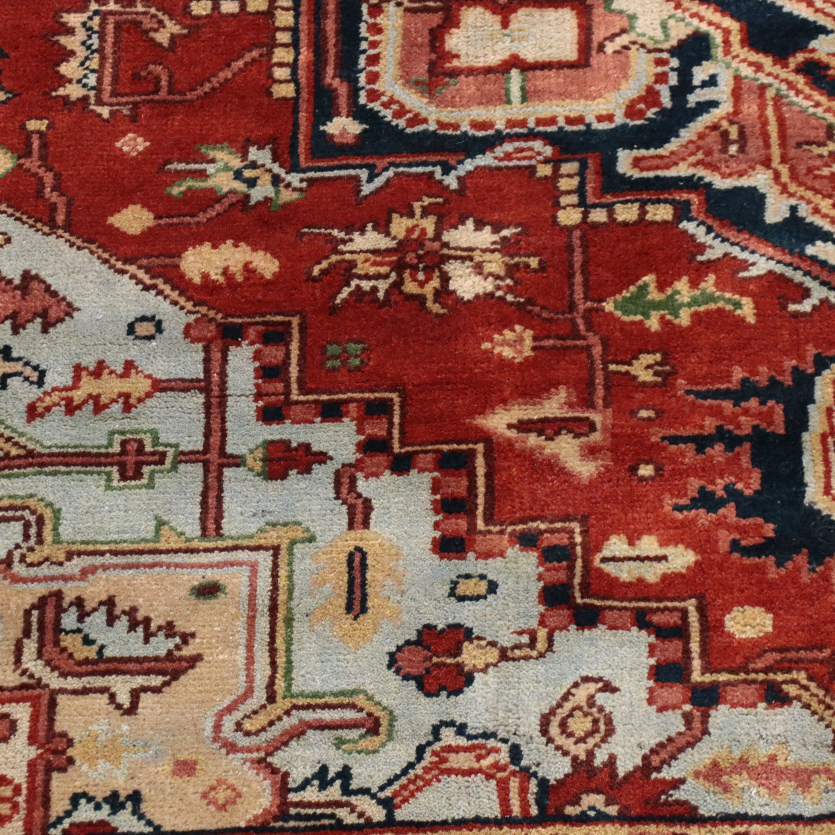 8' x 10'1 Hand-Knotted Persian Heriz Area Rug