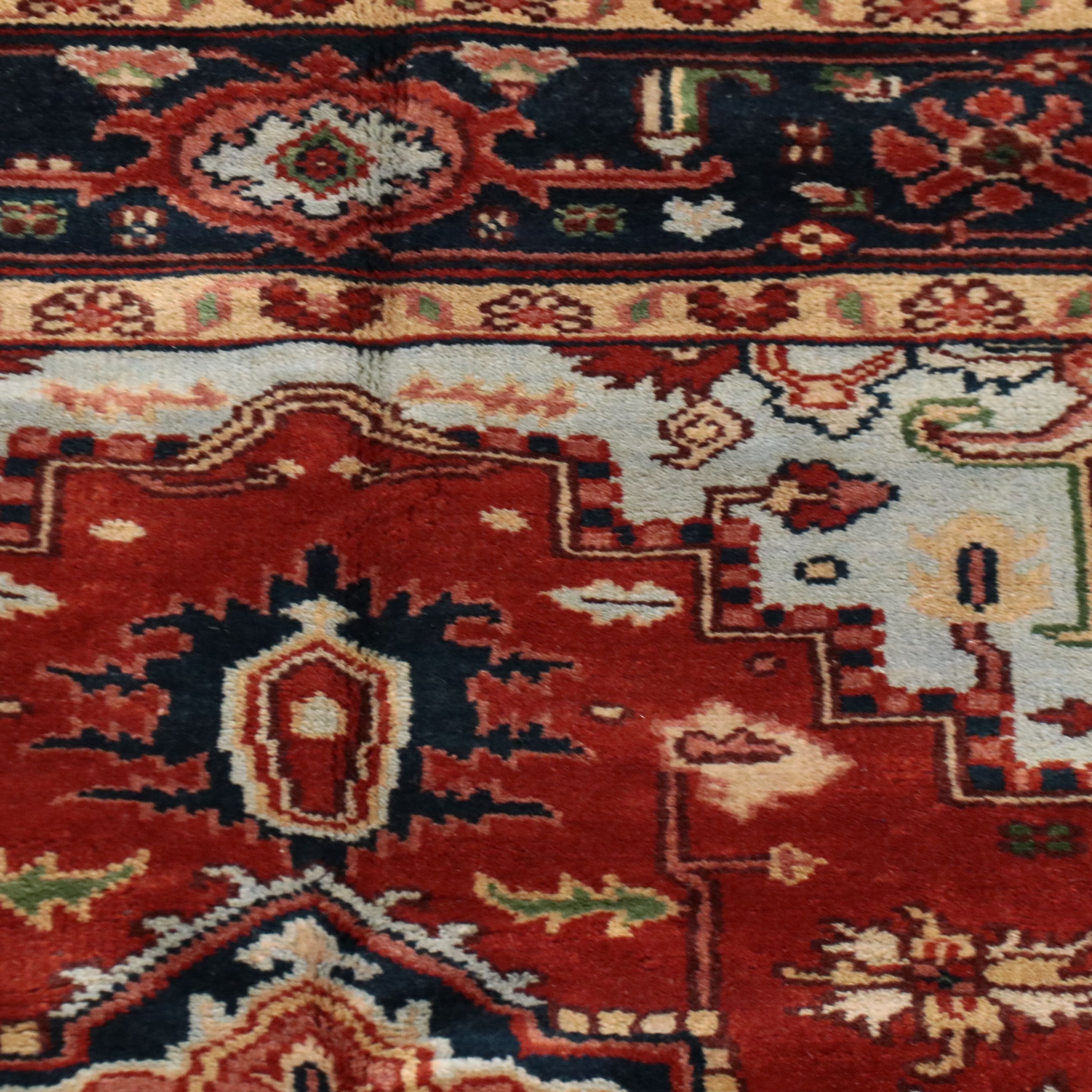 8' x 10'1 Hand-Knotted Persian Heriz Area Rug