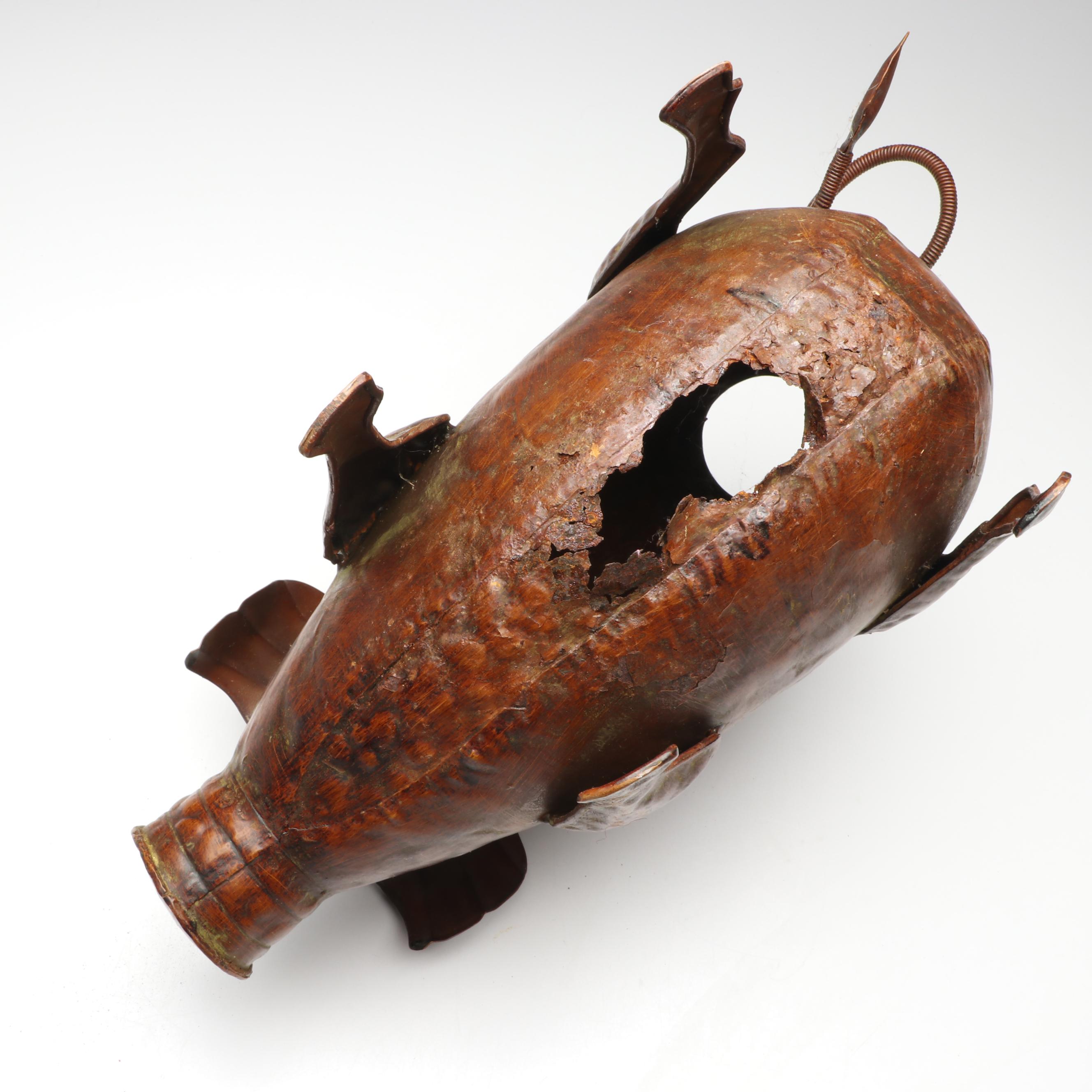 Whimsical Metal Pig Watering Can