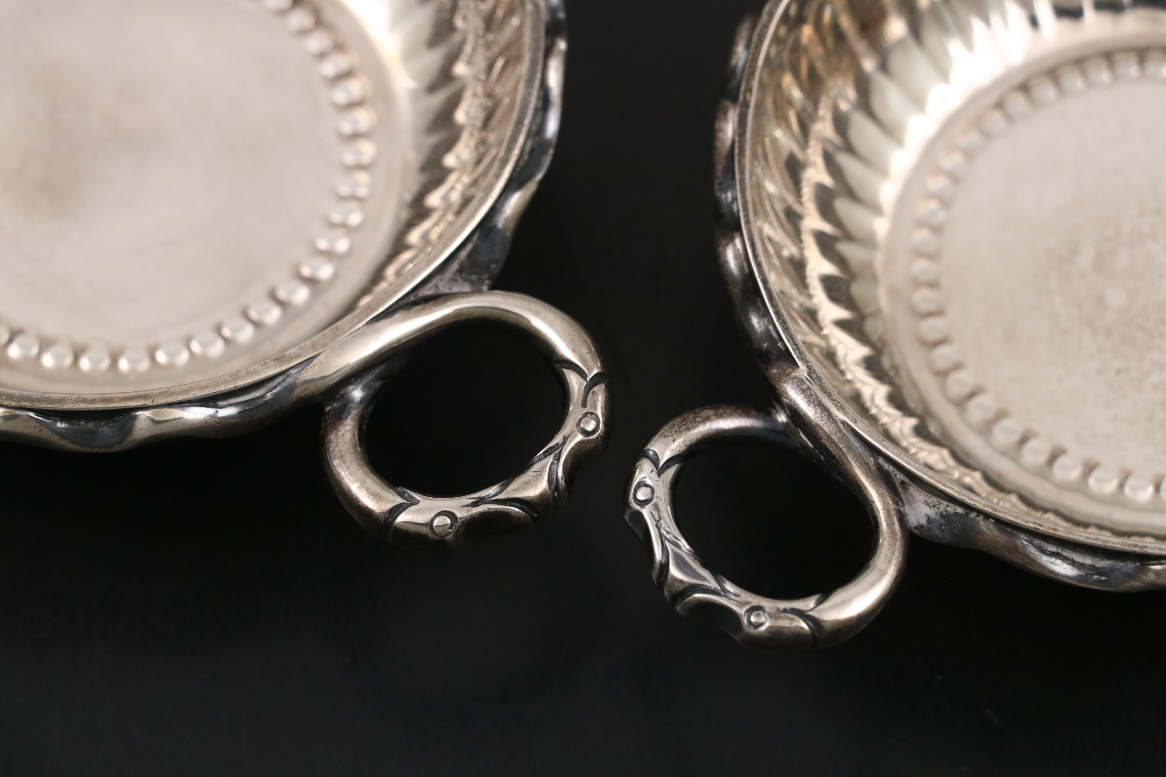 Vander & Hedges English Sterling Silver Tastevins, 1930s