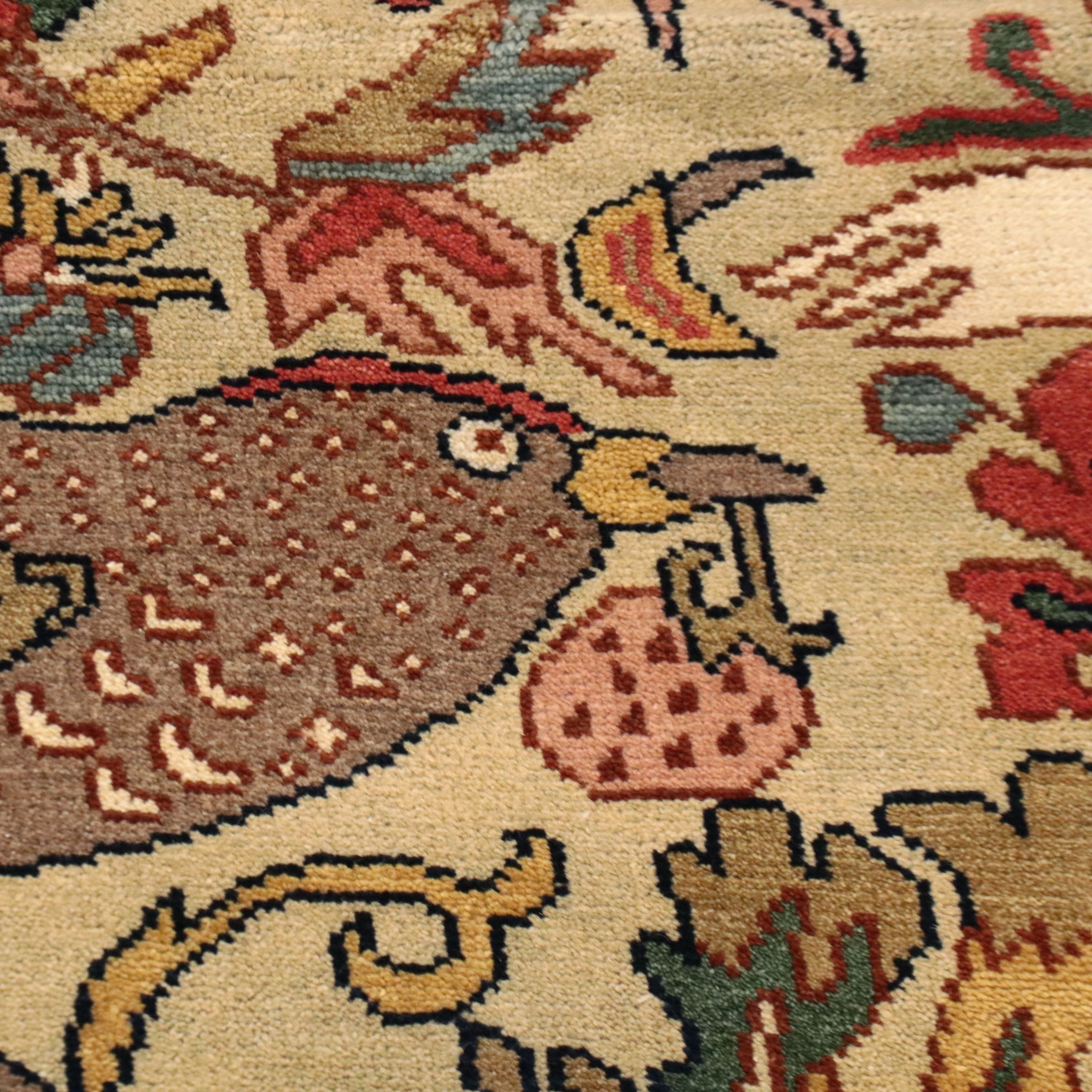 8'11 x 10'2 Hand-Knotted Indo-Persian Ziegler Area Rug