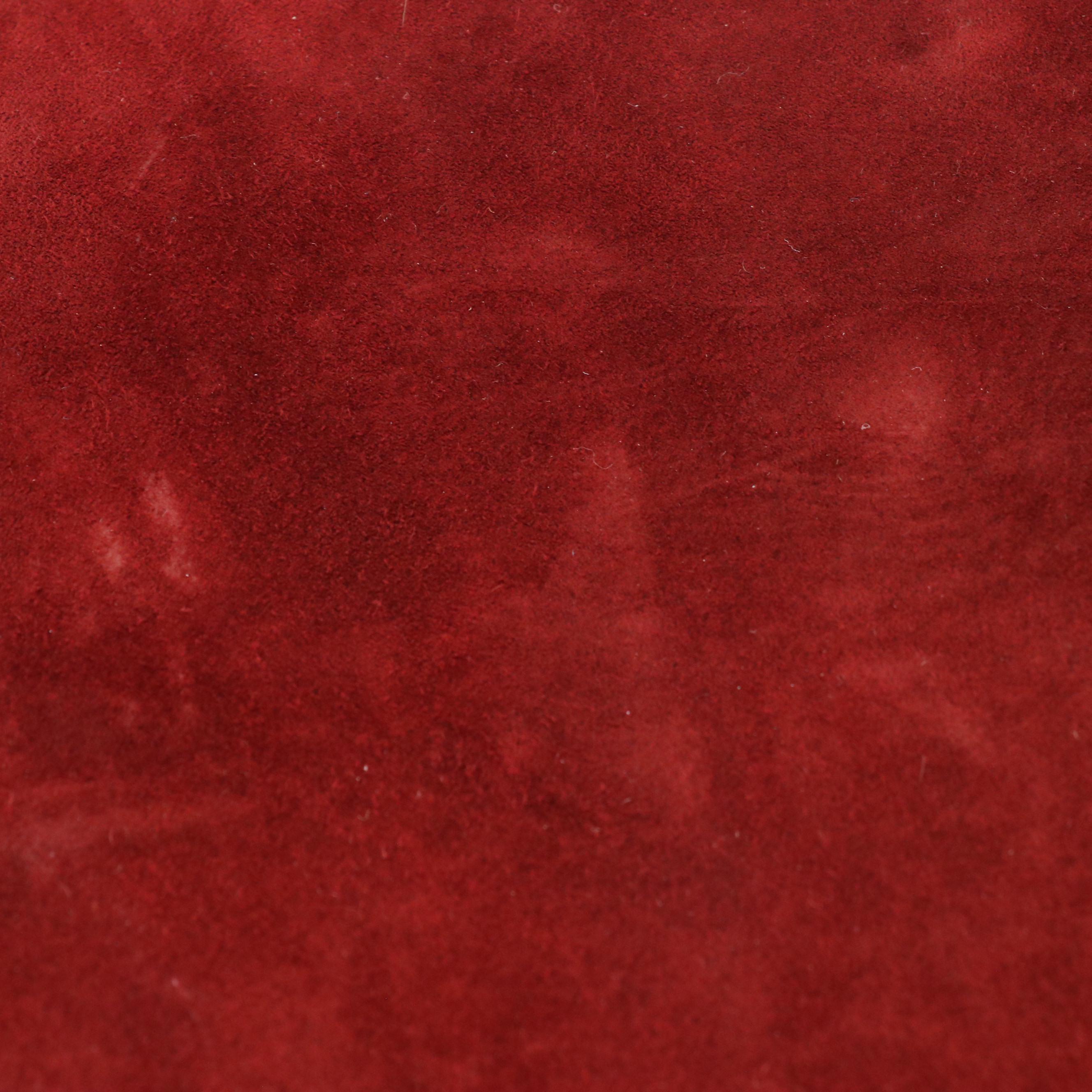 Cartier Must de Cartier Double-Compartment Expandable Flap Bag in Burgundy