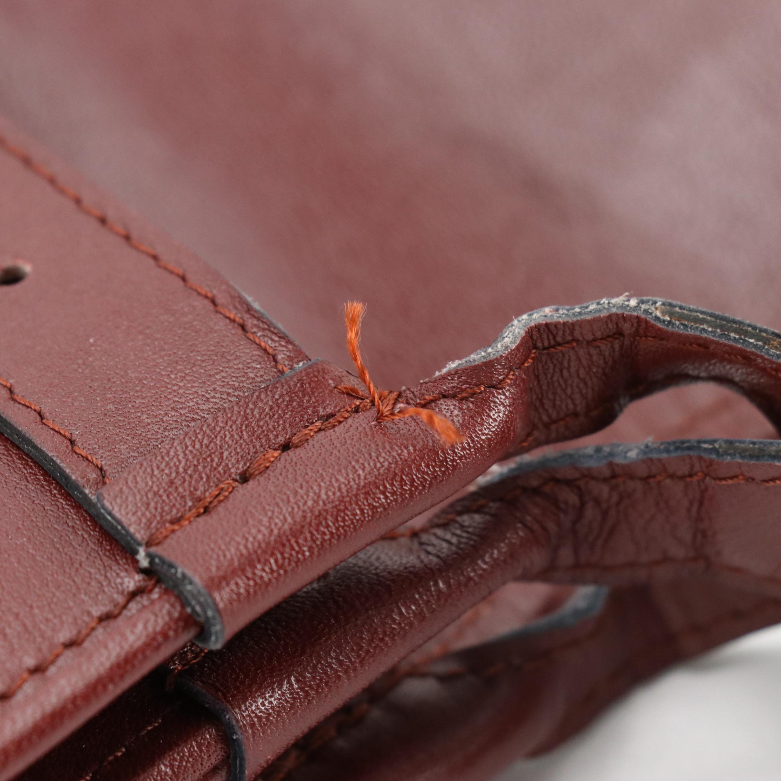 Cartier Must de Cartier Double-Compartment Expandable Flap Bag in Burgundy