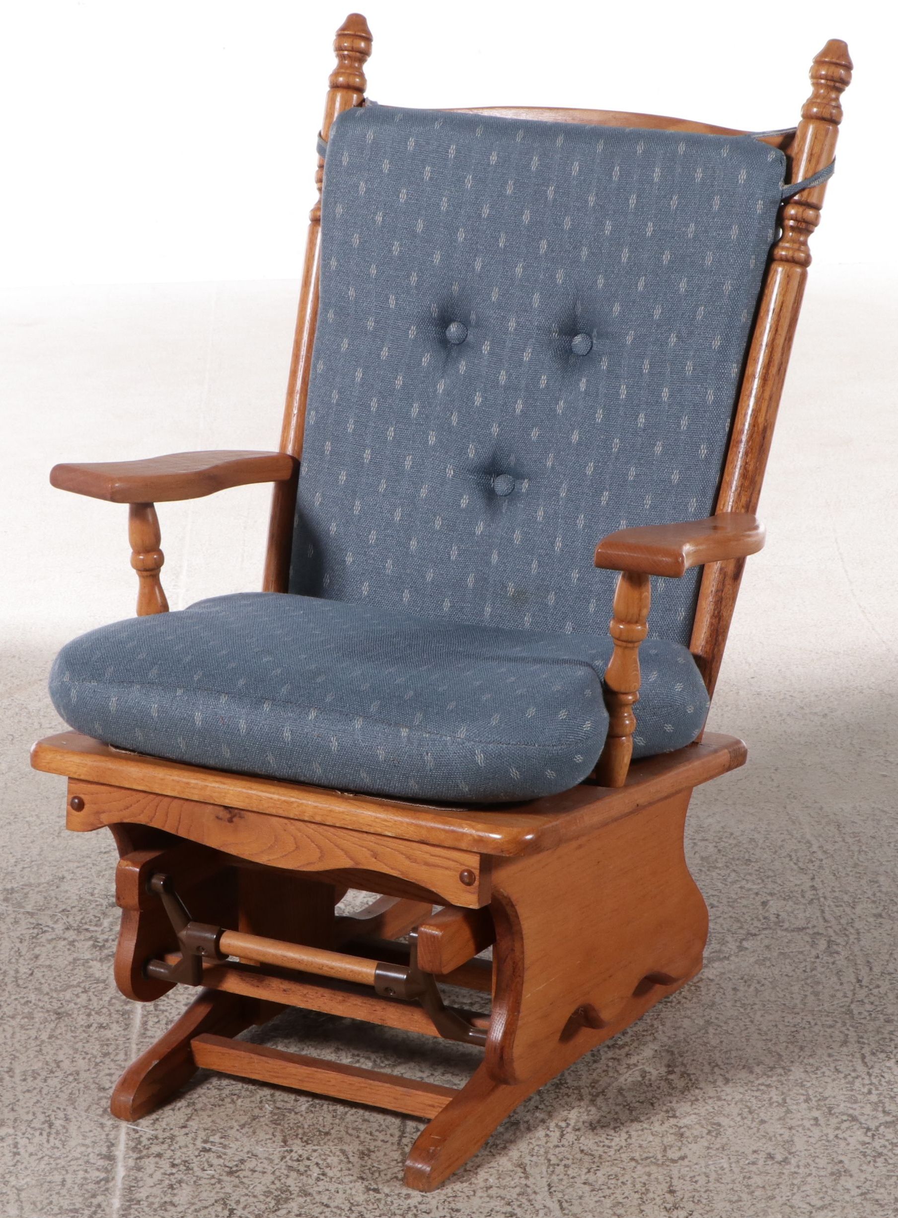 Colonial Style Oak Platform Rocking Chair