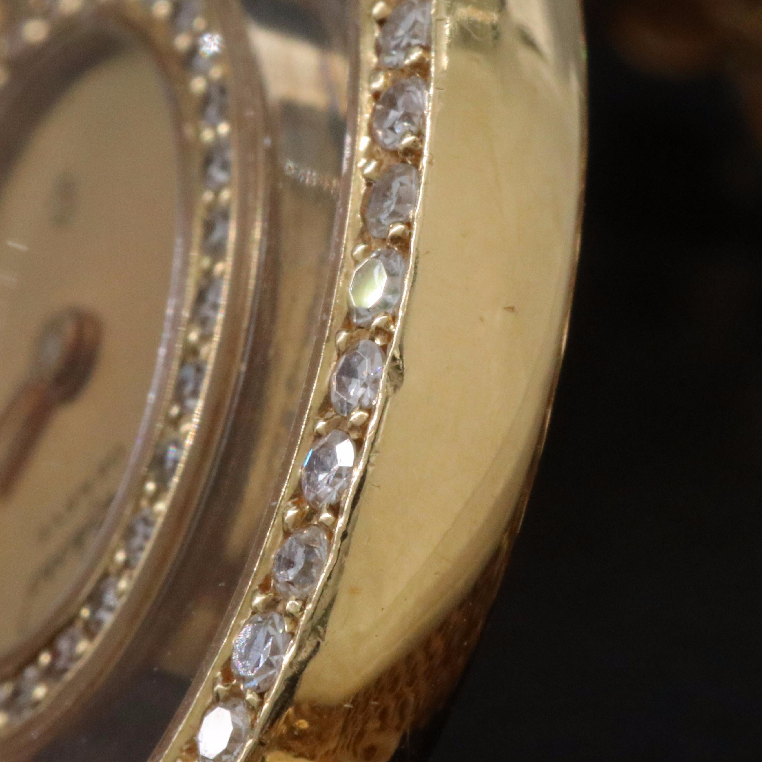 18K Chopard "Happy Diamonds" 8 Carats Total Weight Quartz Watch 5199