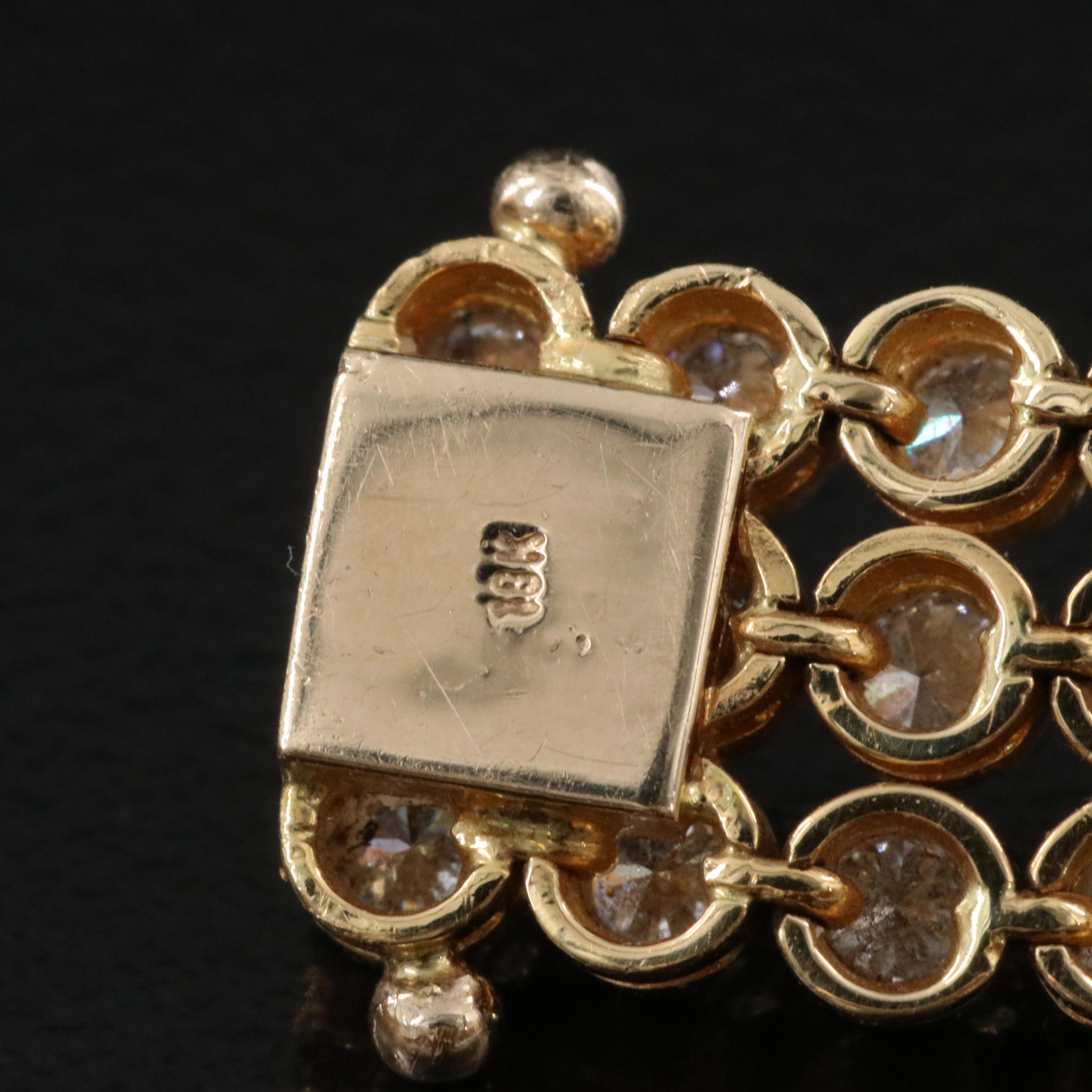 18K Chopard "Happy Diamonds" 8 Carats Total Weight Quartz Watch 5199